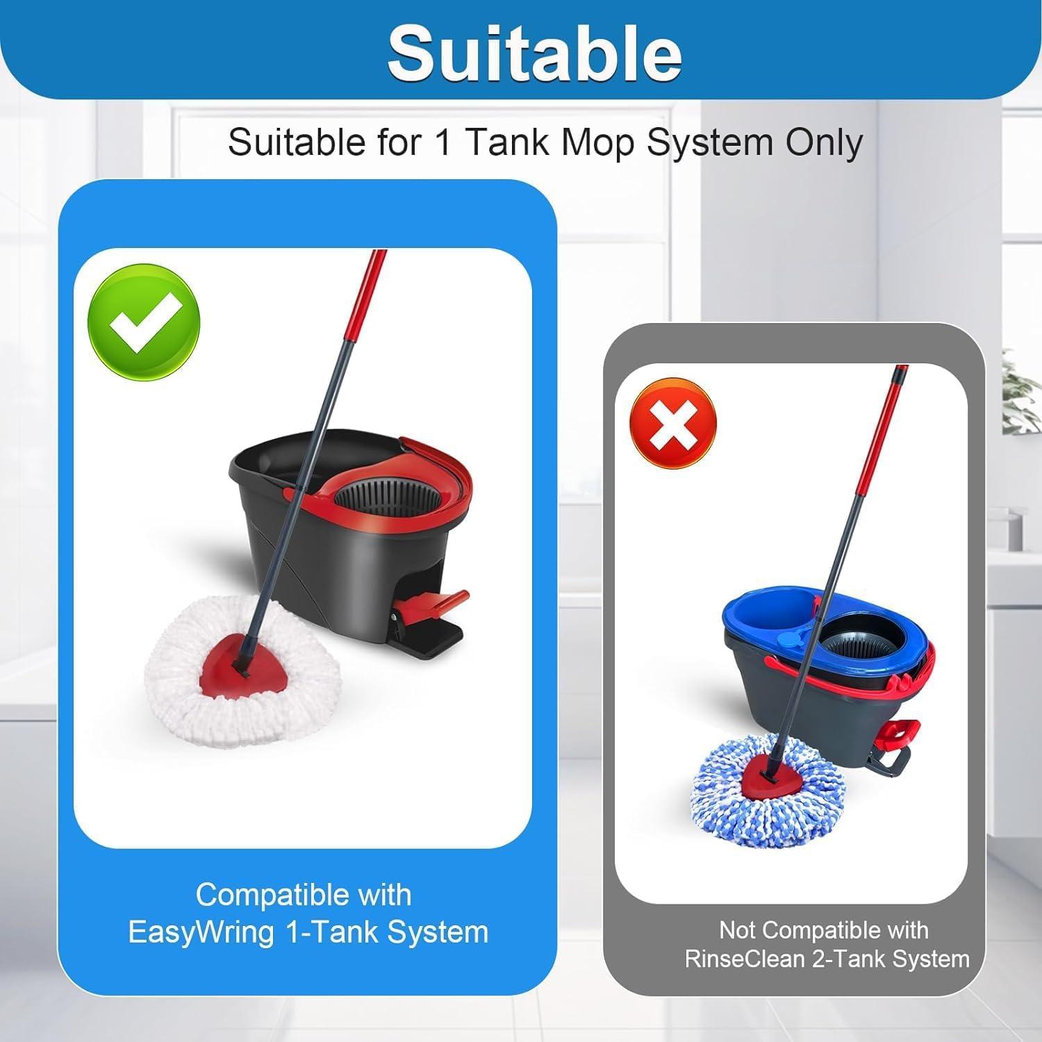 Juego de 4 Cabezas de Repuesto Mopas Giratorias O Cedar EasyWring