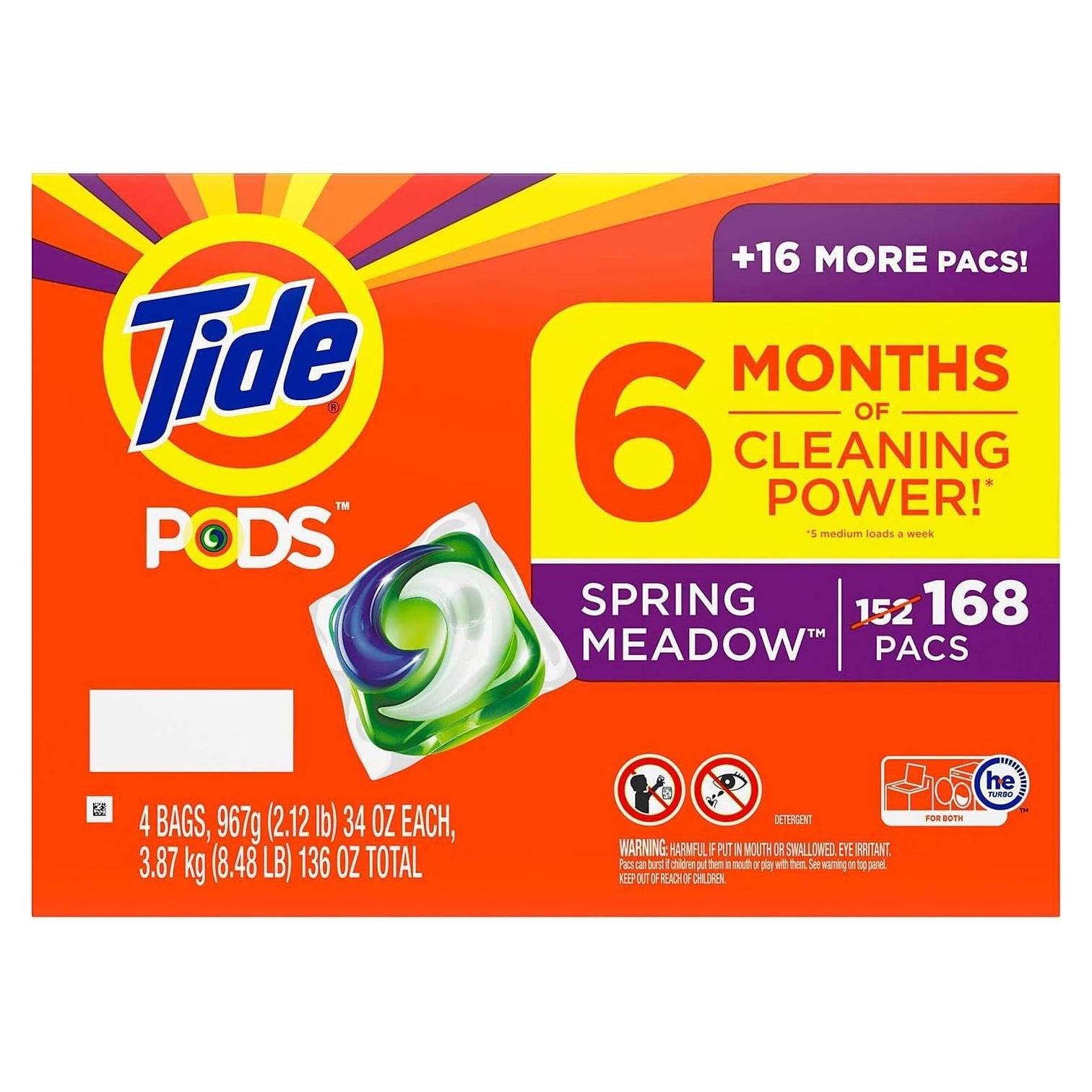 Detergente Líquido Tide PODS 4.96L Meadow de Primavera