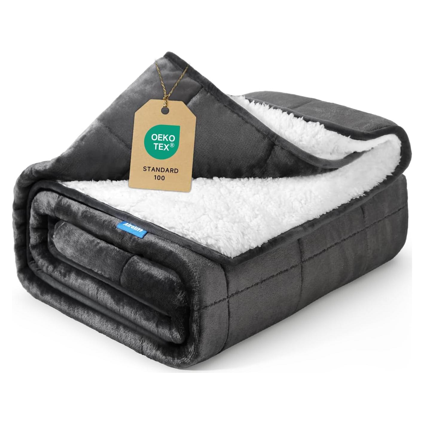 Manta con peso Aircliff 4.5 kg 122x183 cm forro polar Sherpa