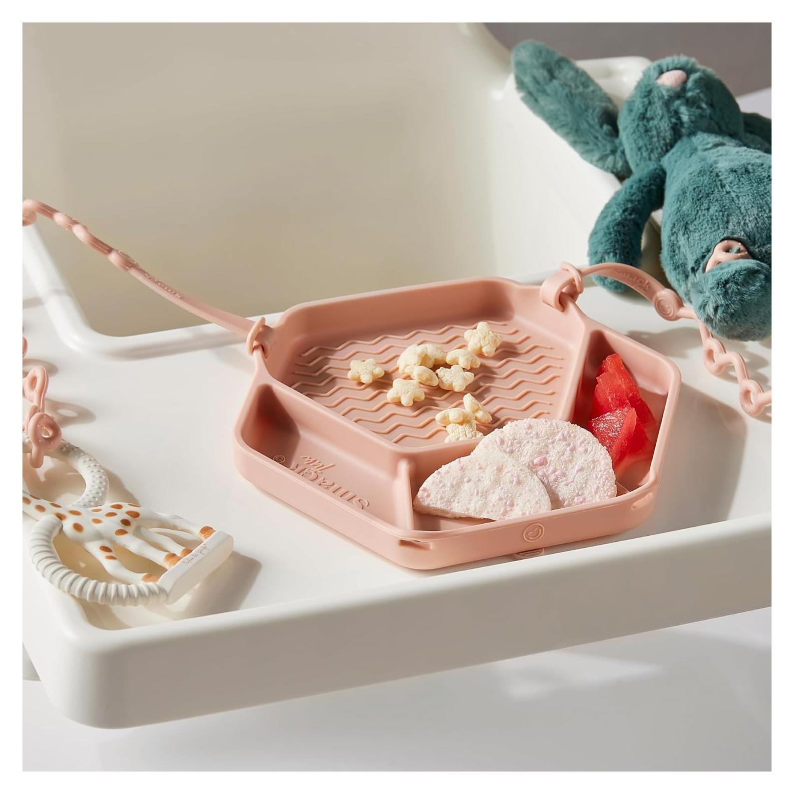 Placa de Succión Smack Fun Rosa Pálido para Niños + Correas