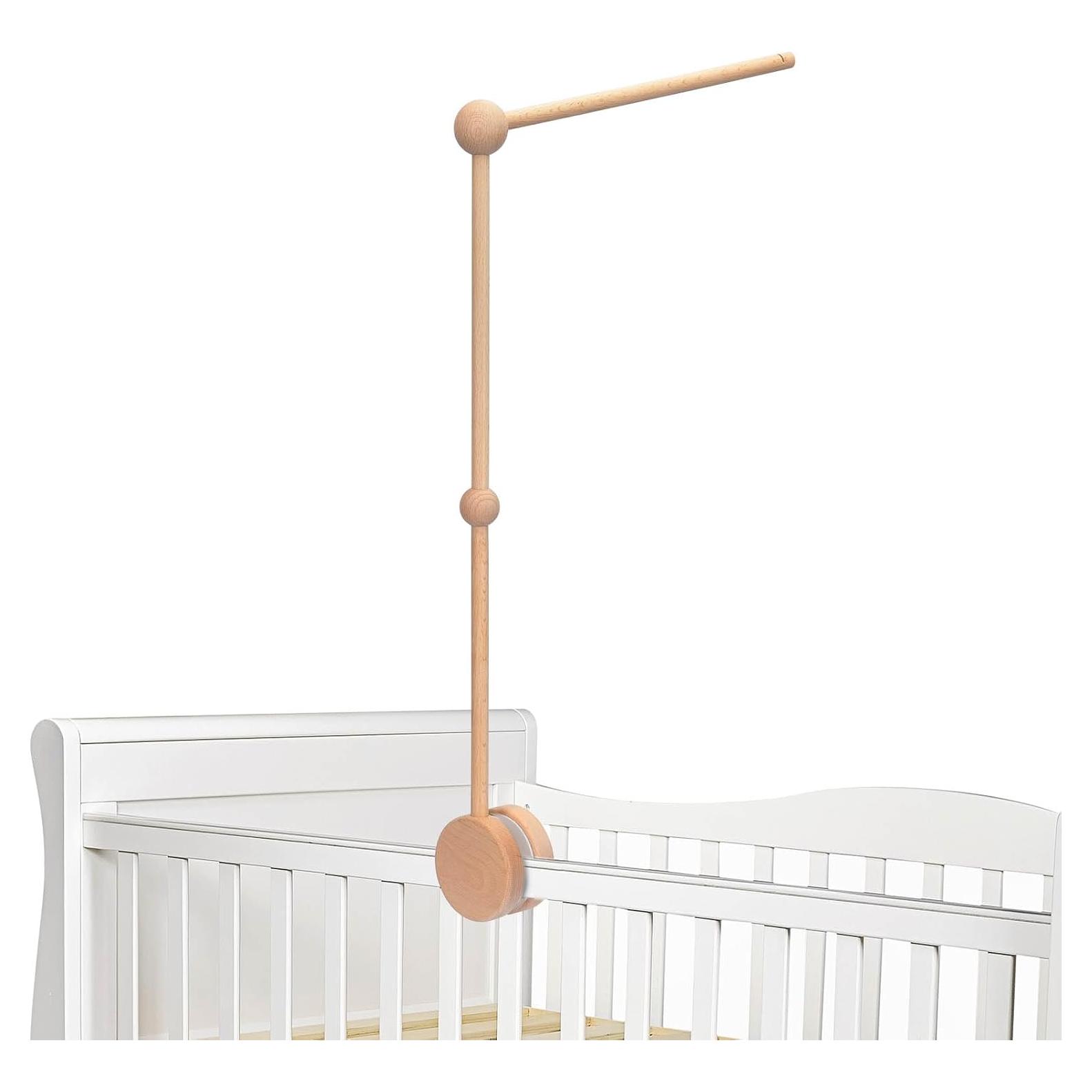 Soporte de Móvil para Cuna de Madera de Haya - Brazo 86 cm