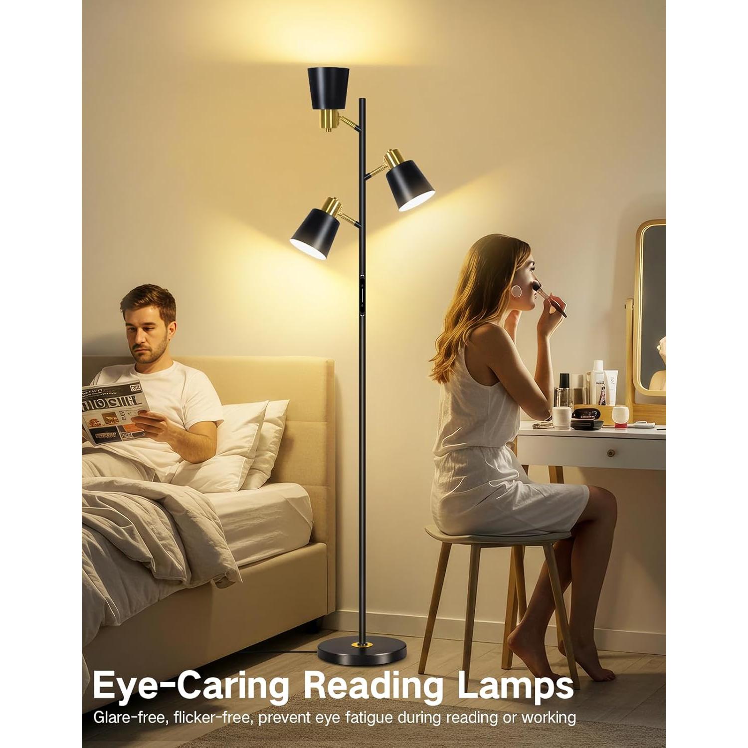 Lámpara de Pie LED OUTON Regulable con Control Remoto 170 cm