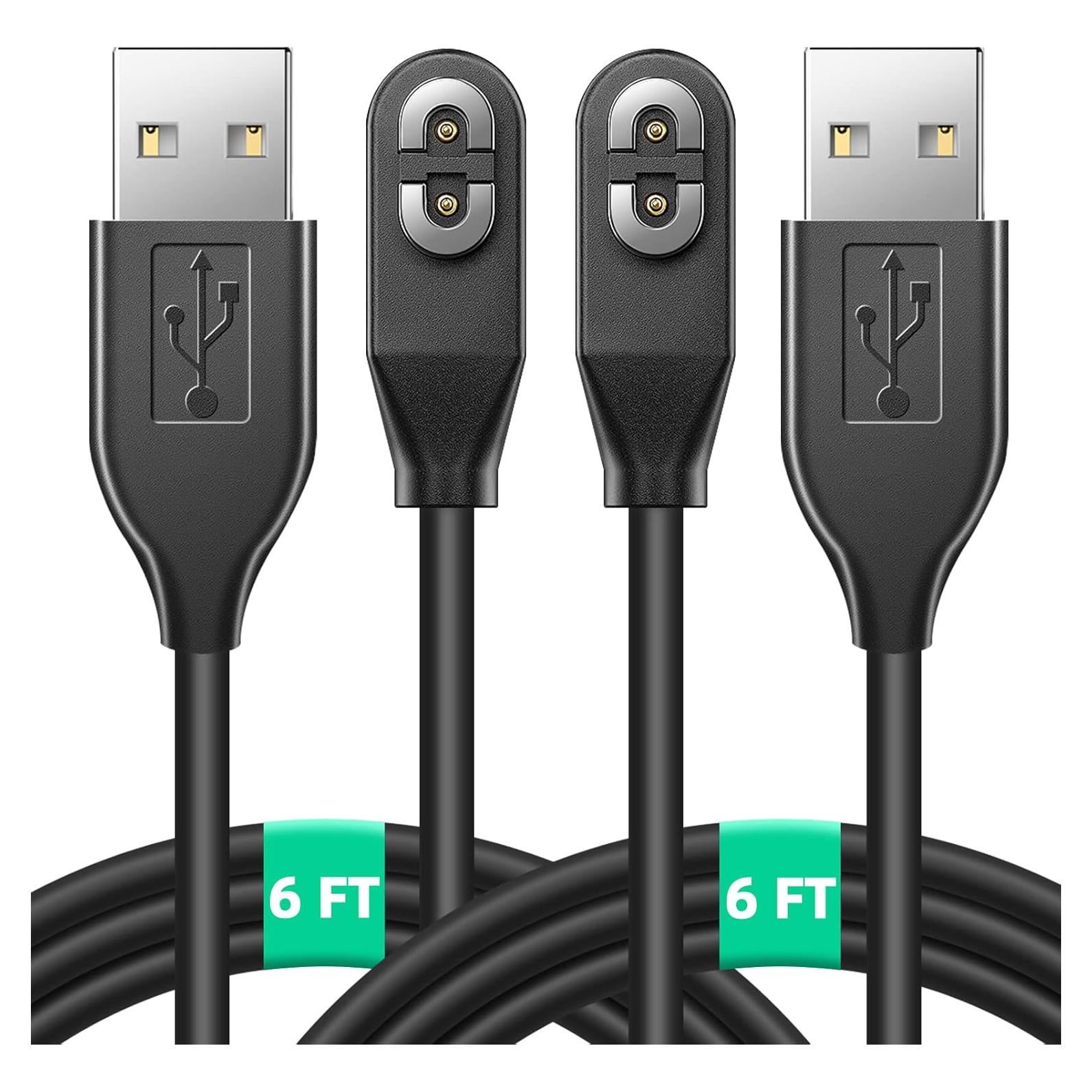 Paquete de 2 Cables de Carga Magnéticos 1.83m para AfterShokz