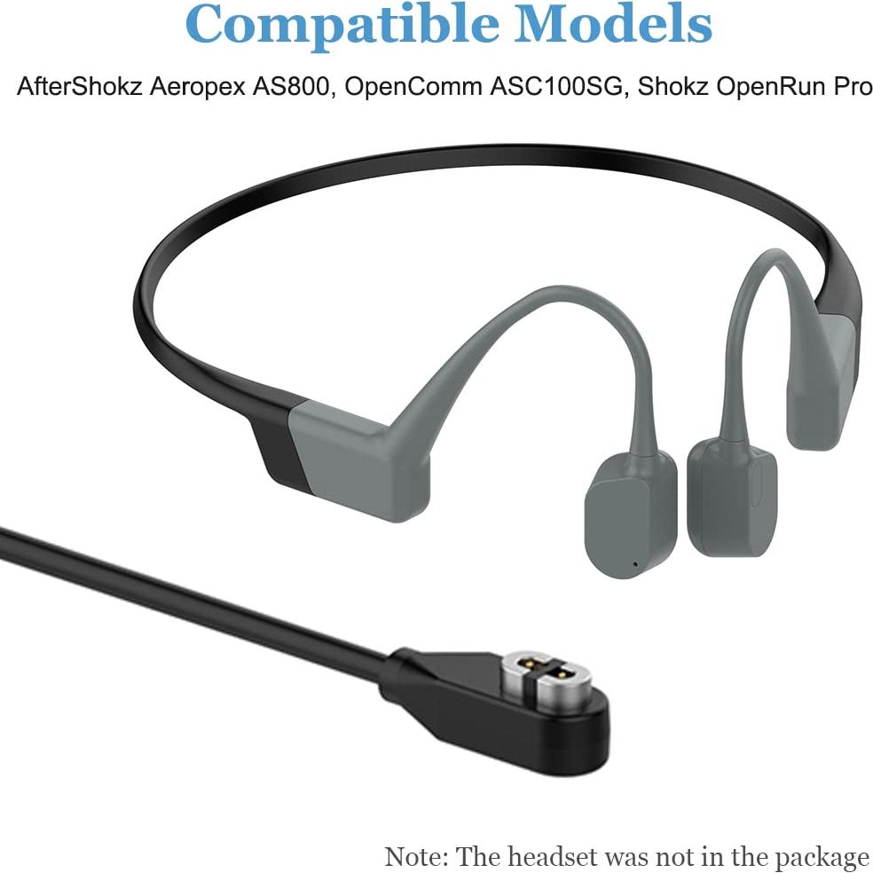 Cable de Carga 2x Threeeggs para Auriculares Shokz OpenRun