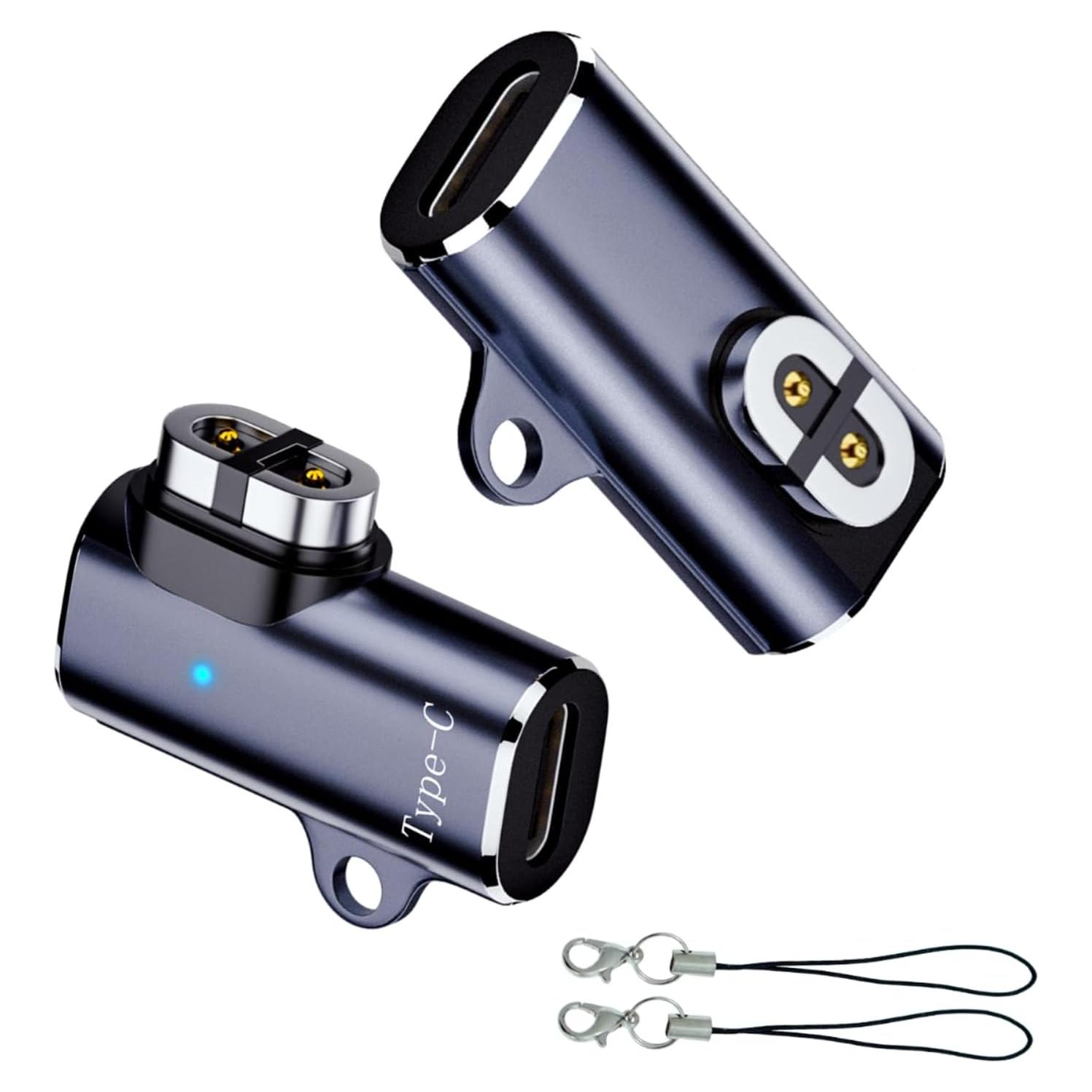 Adaptador de Carga Magnético Shokz USB C - Paquete de 2 Gris