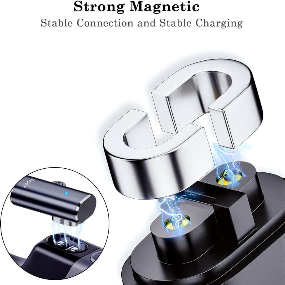 Adaptador de Carga Magnético Shokz USB C - Paquete de 2 Gris