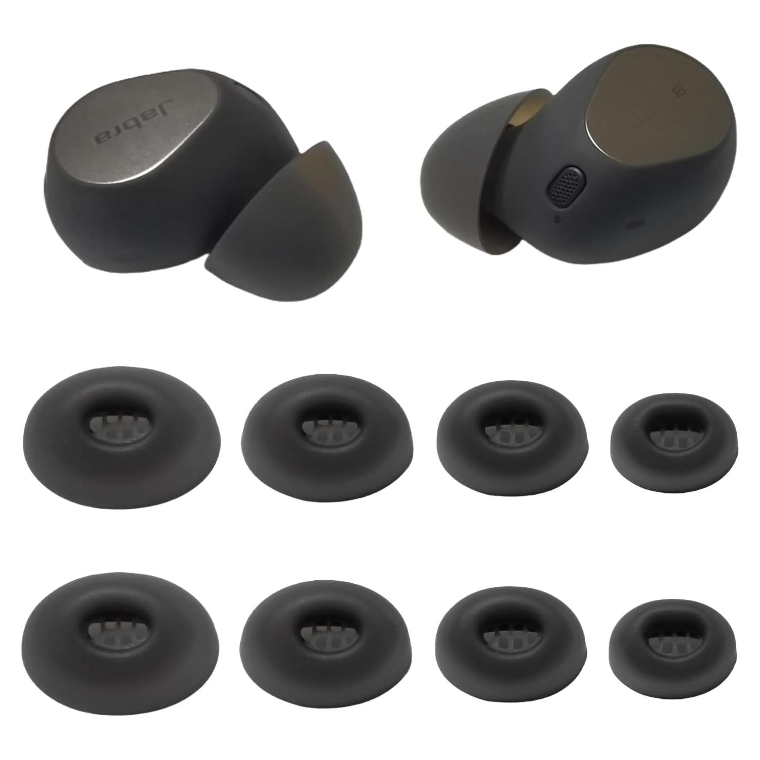 Puntas de Repuesto Silicona Jabra Elite 10 - 4 Pares Negro