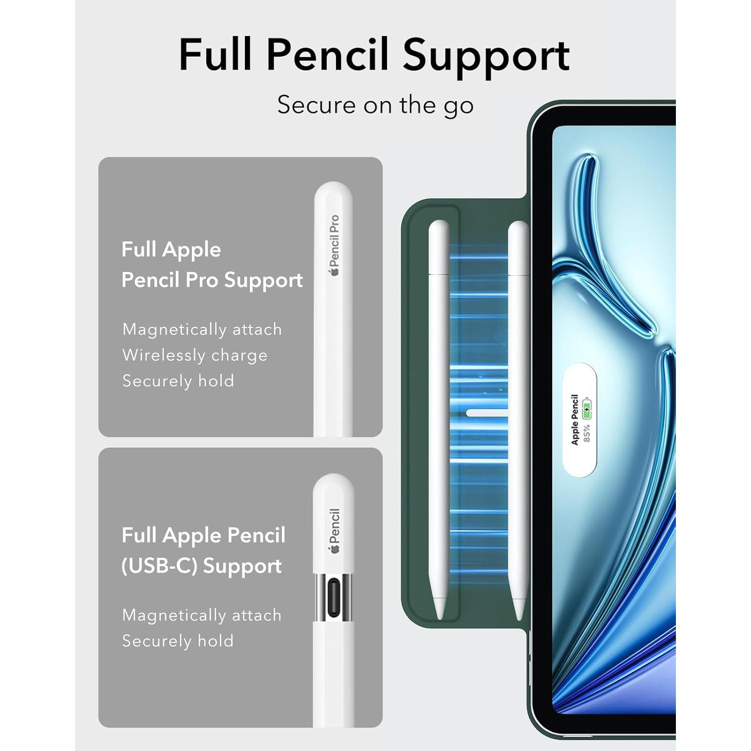 Funda ESR para iPad Air 11" M3/M2 2024/2025 Verde Bosque