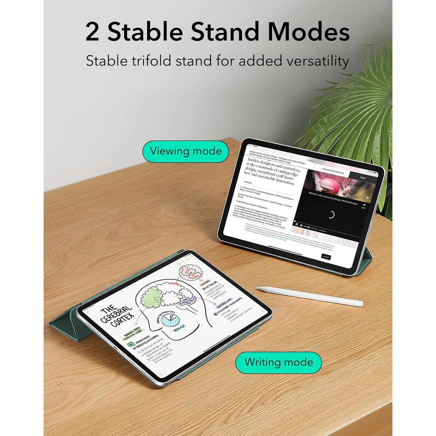 Funda ESR para iPad Air 11" M3/M2 2024/2025 Verde Bosque