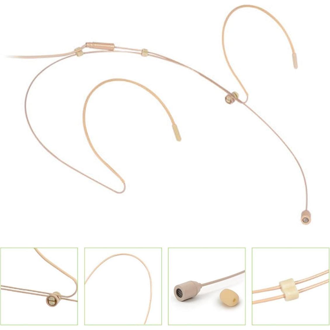 Micrófono de Auriculares Inalámbrico Haoin HA-1810A 1.2m Beige