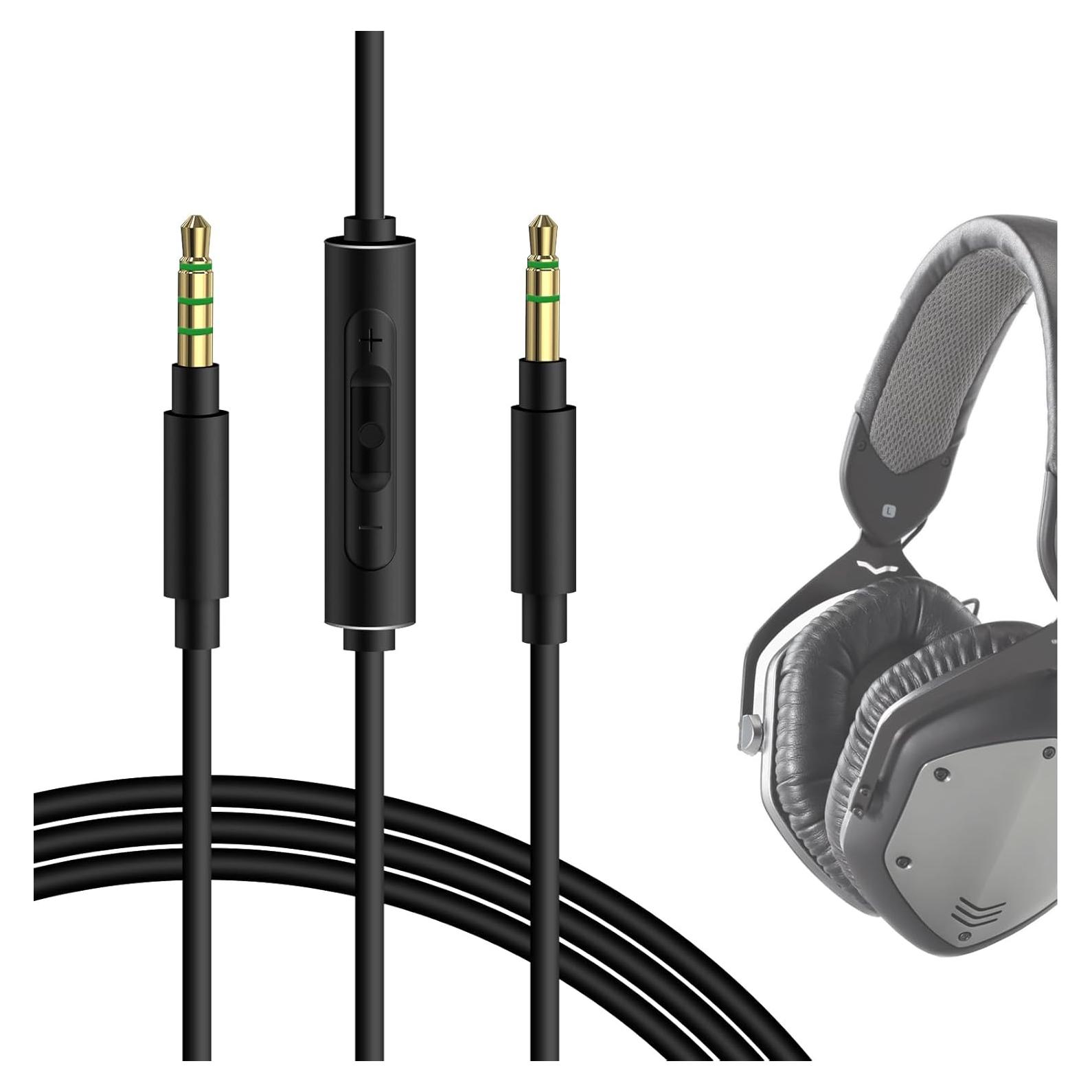 Cable de audio GEEKRIA 1.2m con micrófono para V-Moda