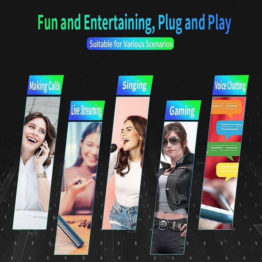 Cambiador de voz A9 con mezclador DJ y auriculares - Portátil