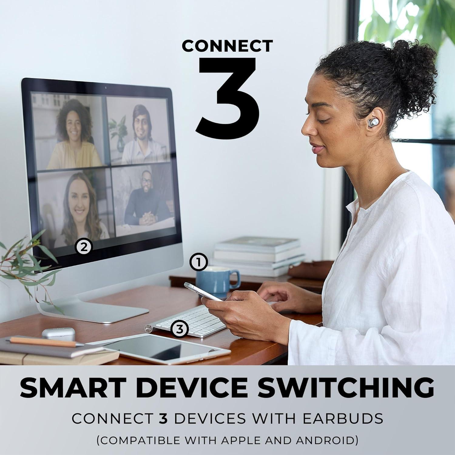 Auriculares Inalámbricos Technics EAH-AZ40M2-S Plata, Bluetooth 5.2, Cancelación de Ruido