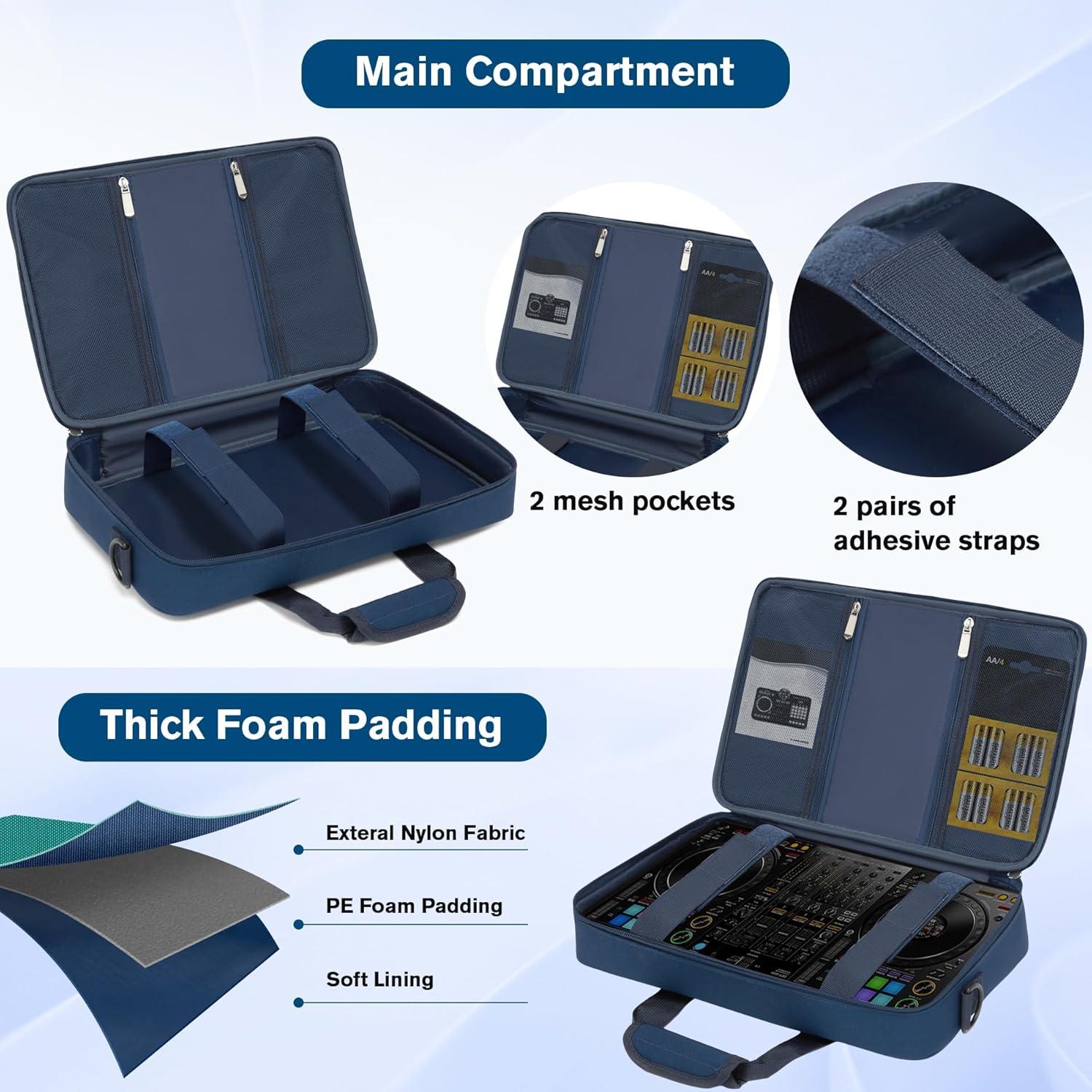 Bolsa Acolchada para Controlador DJ Deknuosport Azul 39.9x25.9cm