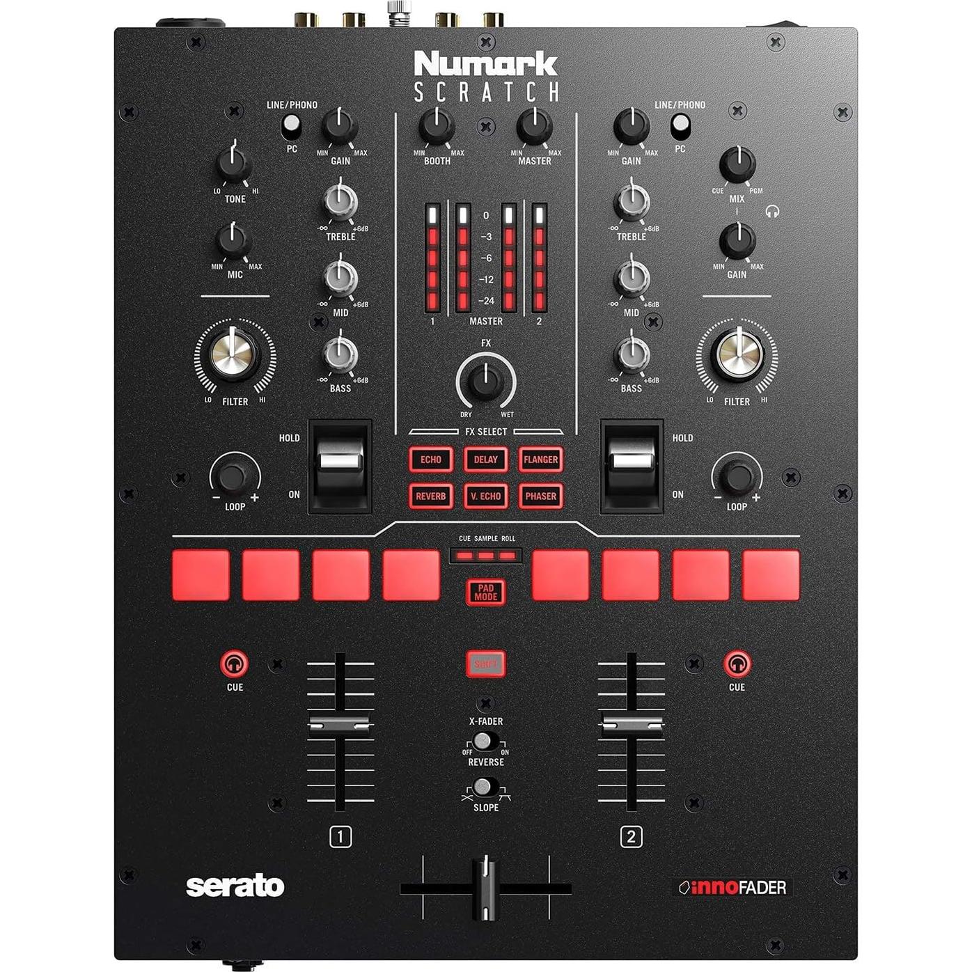 Mezclador DJ Numark Scratch 2 Canales Serato DJ Pro 24 bits