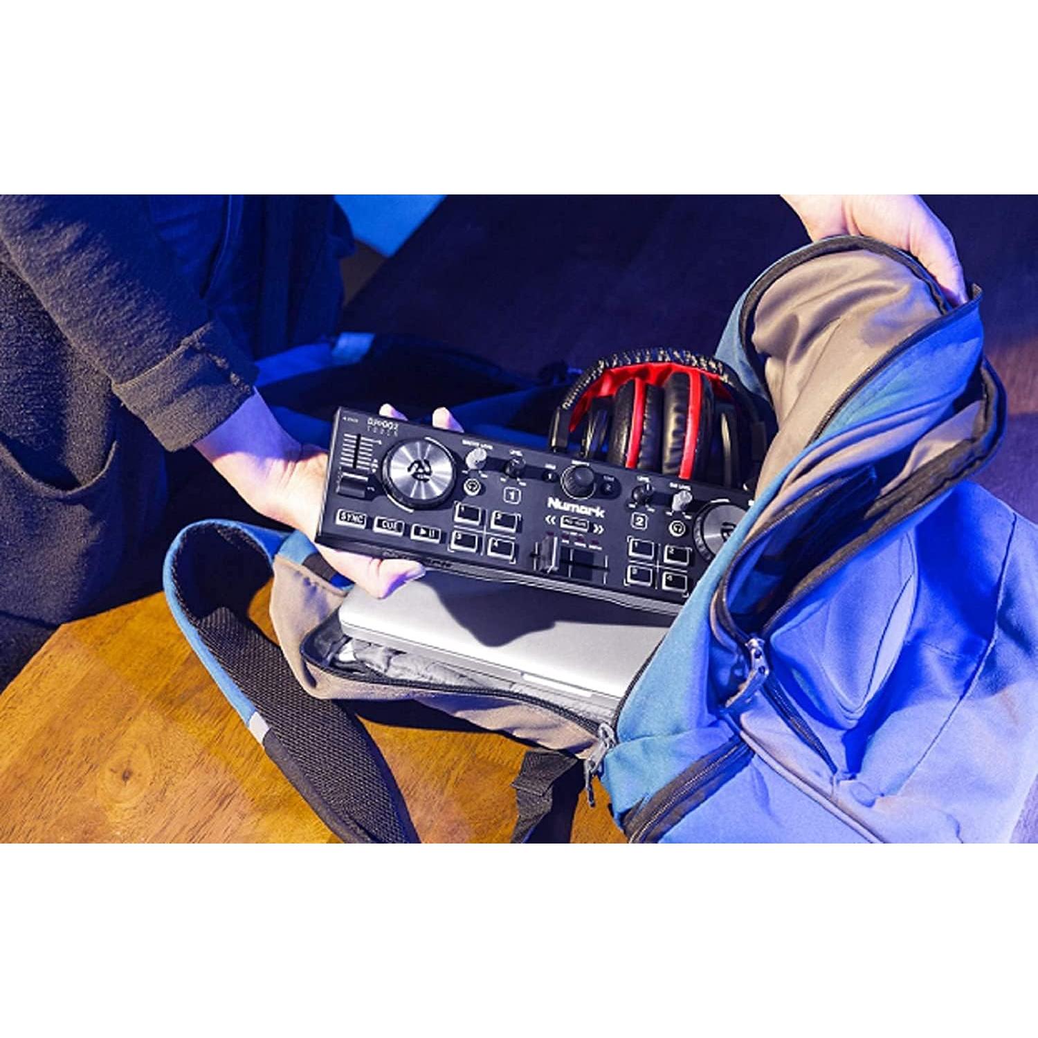 Controlador DJ Numark DJ2GO2 Touch con Auriculares DJ