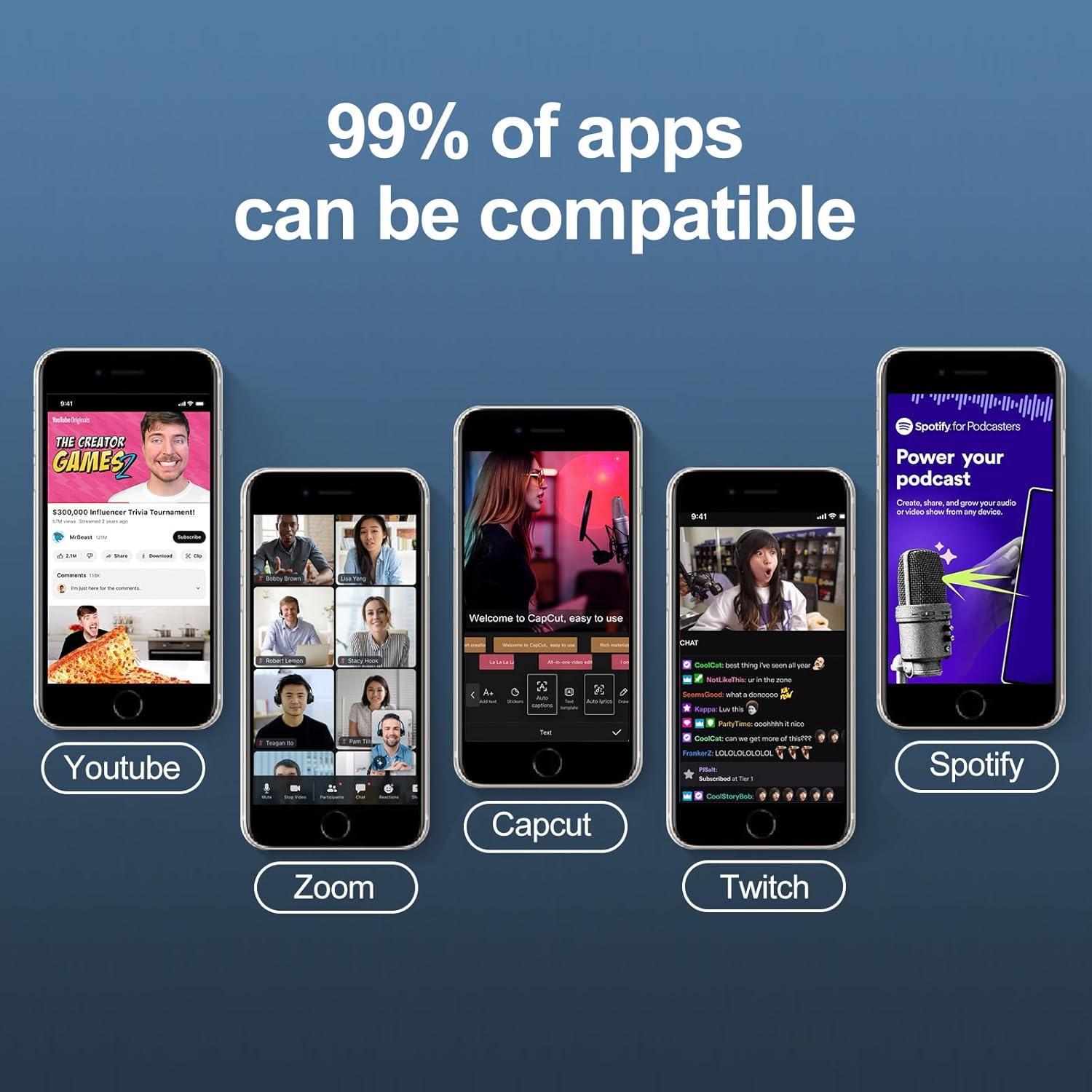 Mezclador de Audio Profesional F999 para Streaming y Podcasting