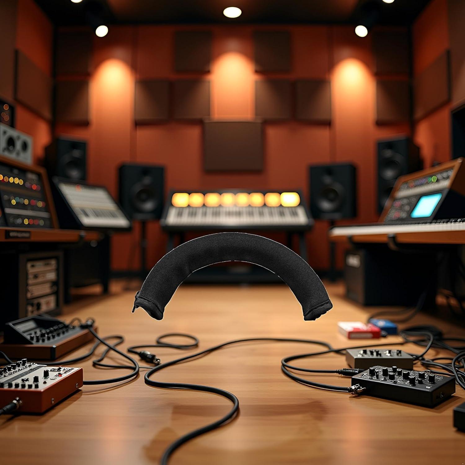 Protector de Diadema para Auriculares Audio Technica ATH MSR7 M20 M30 M40 M40X M50X Negro