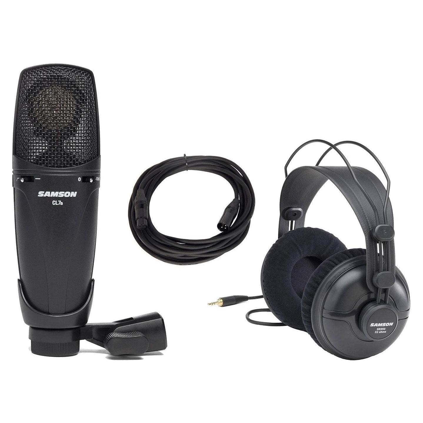 Micrófono de Condensador Samson CL7a + Auriculares SR950