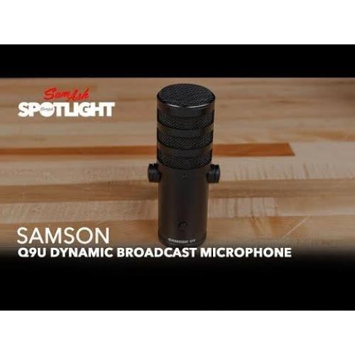Micrófono Dinámico Samson Q9U con Auriculares SR950