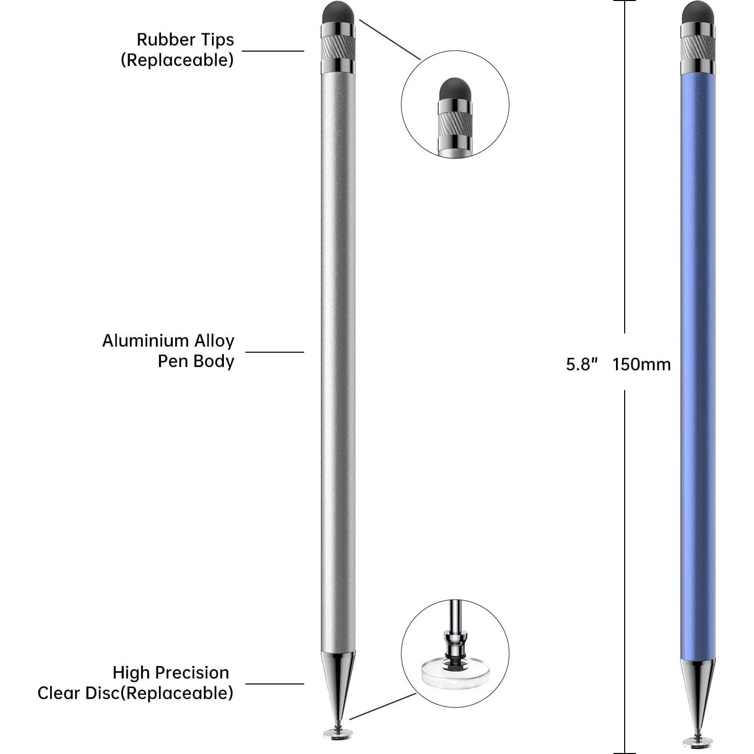 Stylus 2-en-1 Bopomofo 5 Pcs Alta Precisión Pantalla Táctil