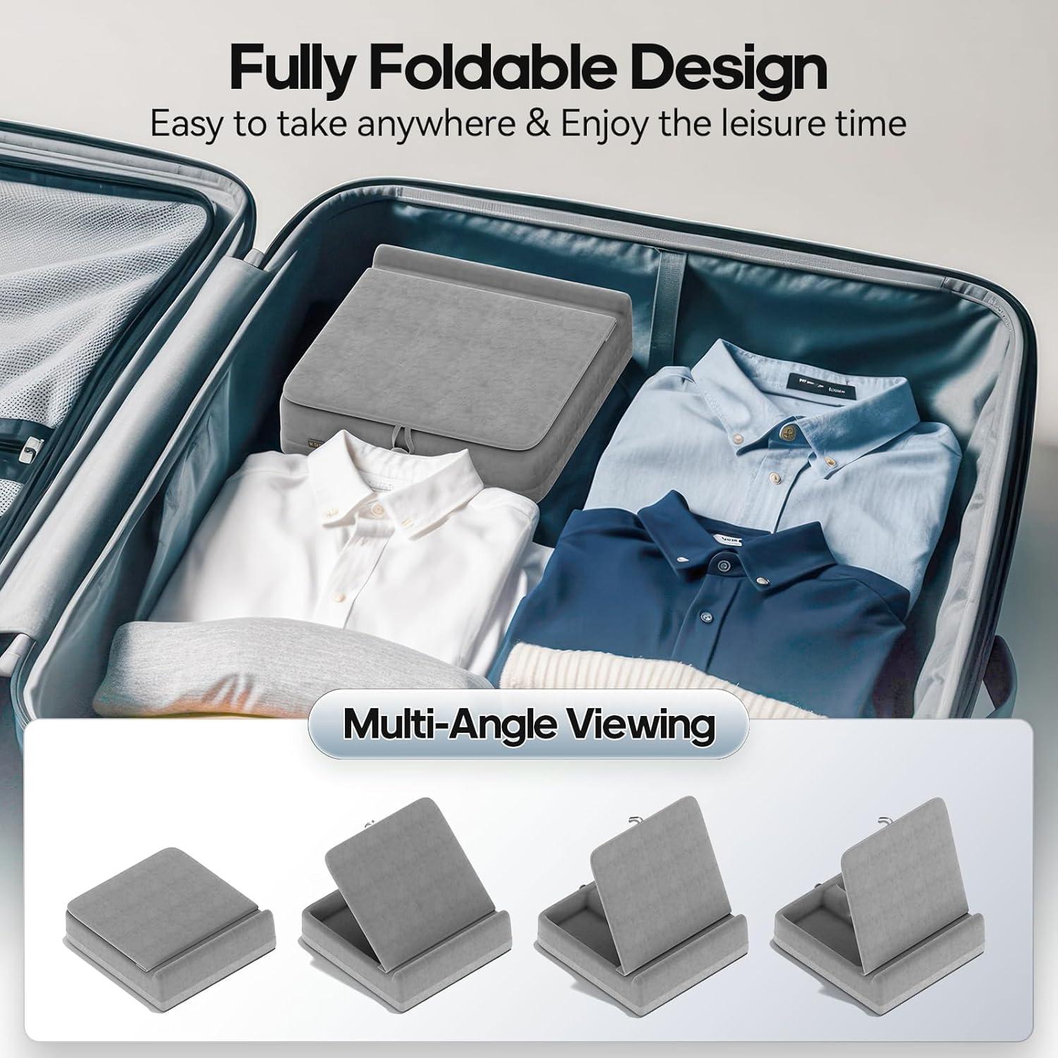 Soporte de Almohada KDD para Tabletas y Libros, Gris Claro