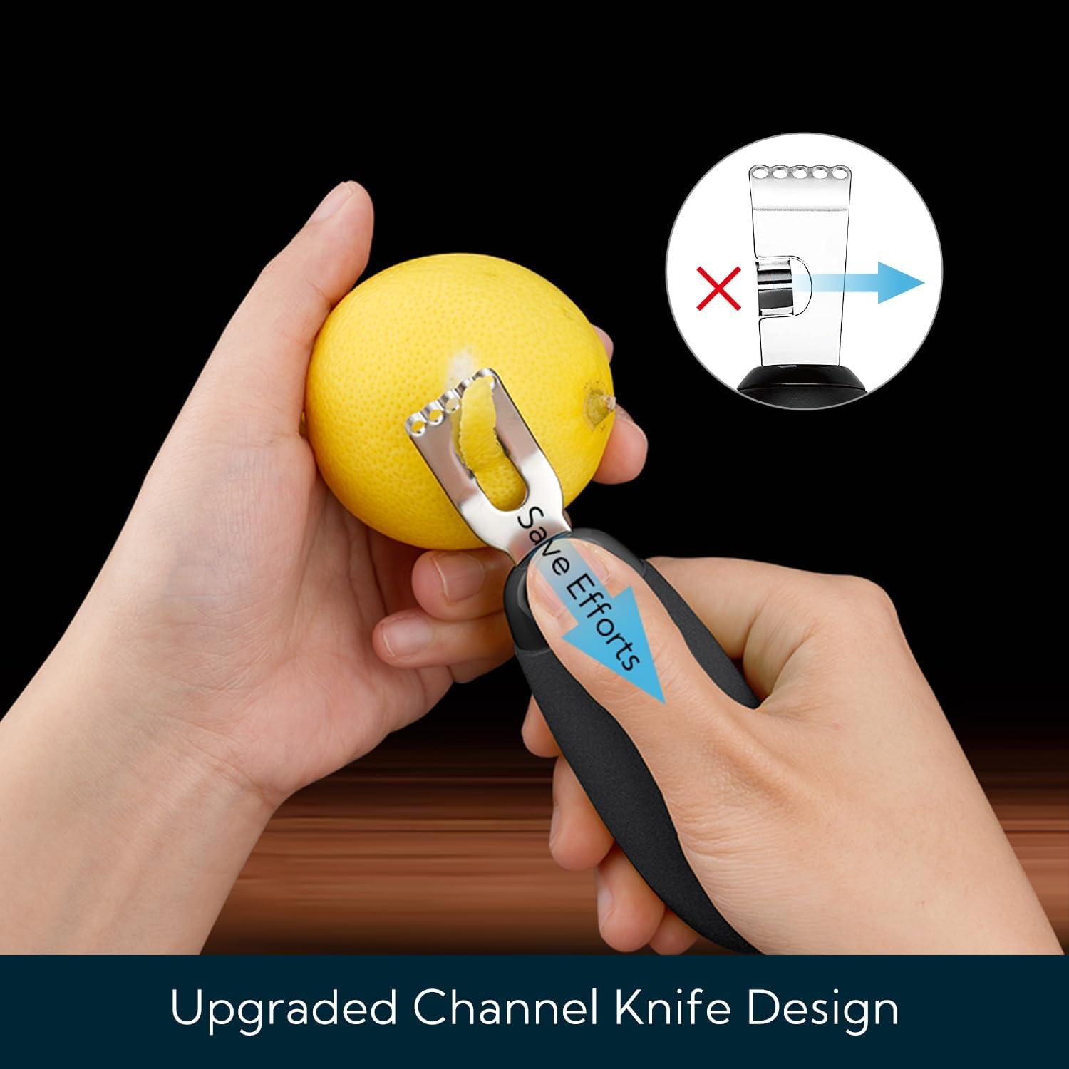 Pelador y Rallador de Limón KITCHENDAO KD0482B Acero Inoxidable