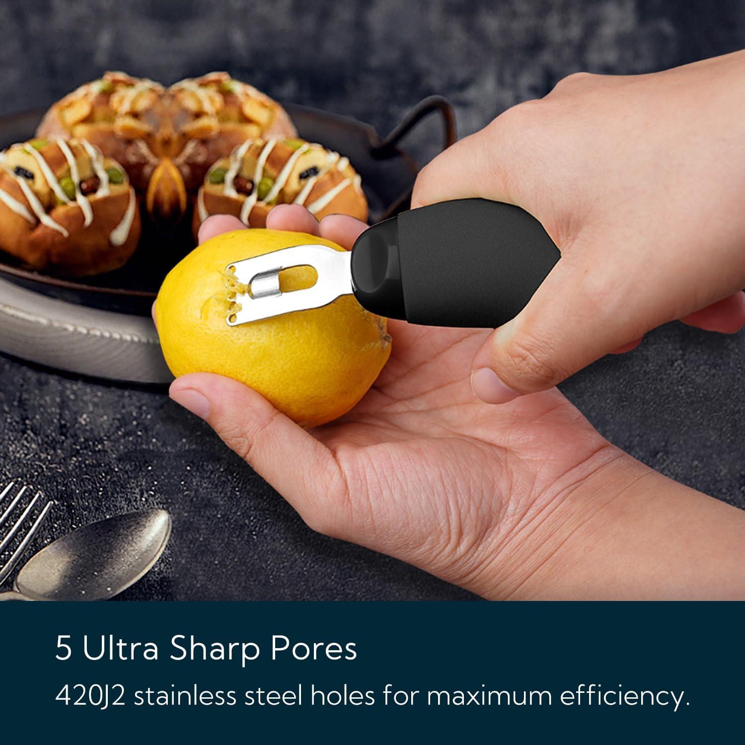 Pelador y Rallador de Limón KITCHENDAO KD0482B Acero Inoxidable