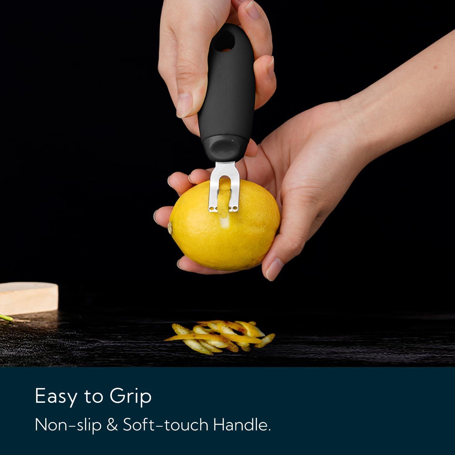 Pelador y Rallador de Limón KITCHENDAO KD0482B Acero Inoxidable