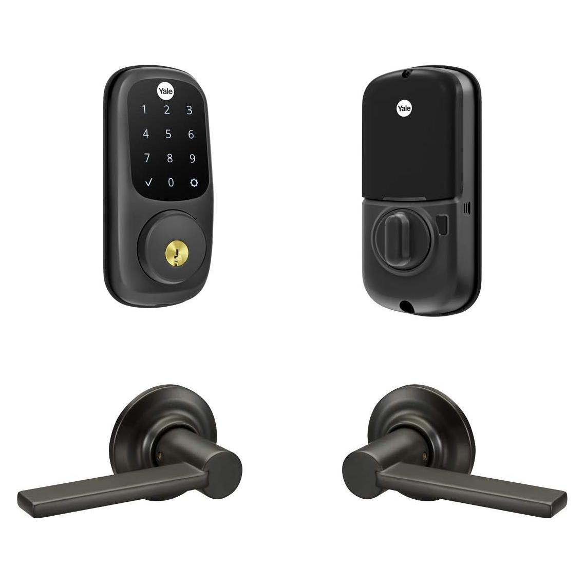 Cerradura Táctil Yale con Z-Wave y Manija Ridgefield - Negro