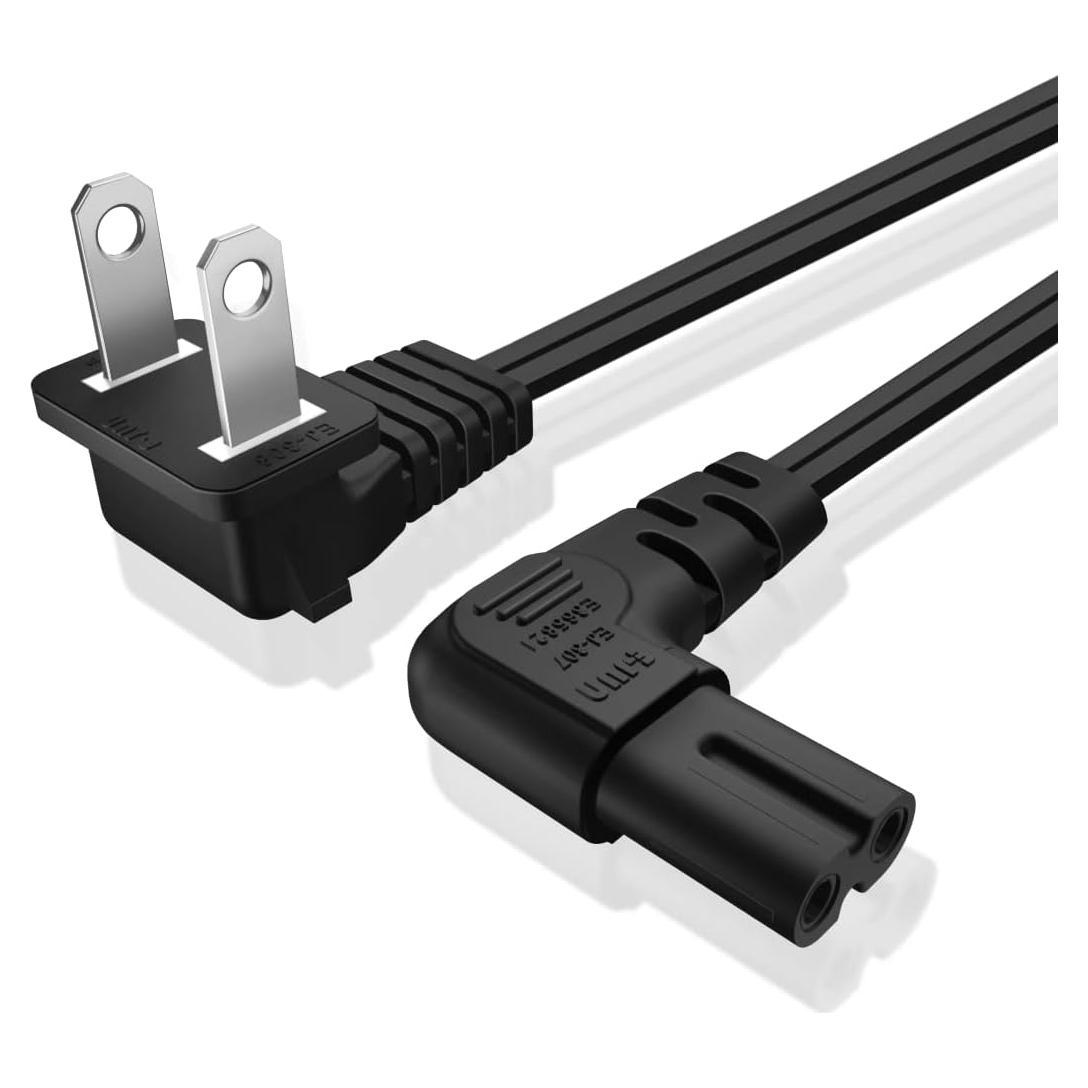 Cable de Alimentación NEMA 1-15P a IEC320 C7 1.83m TNP Negro