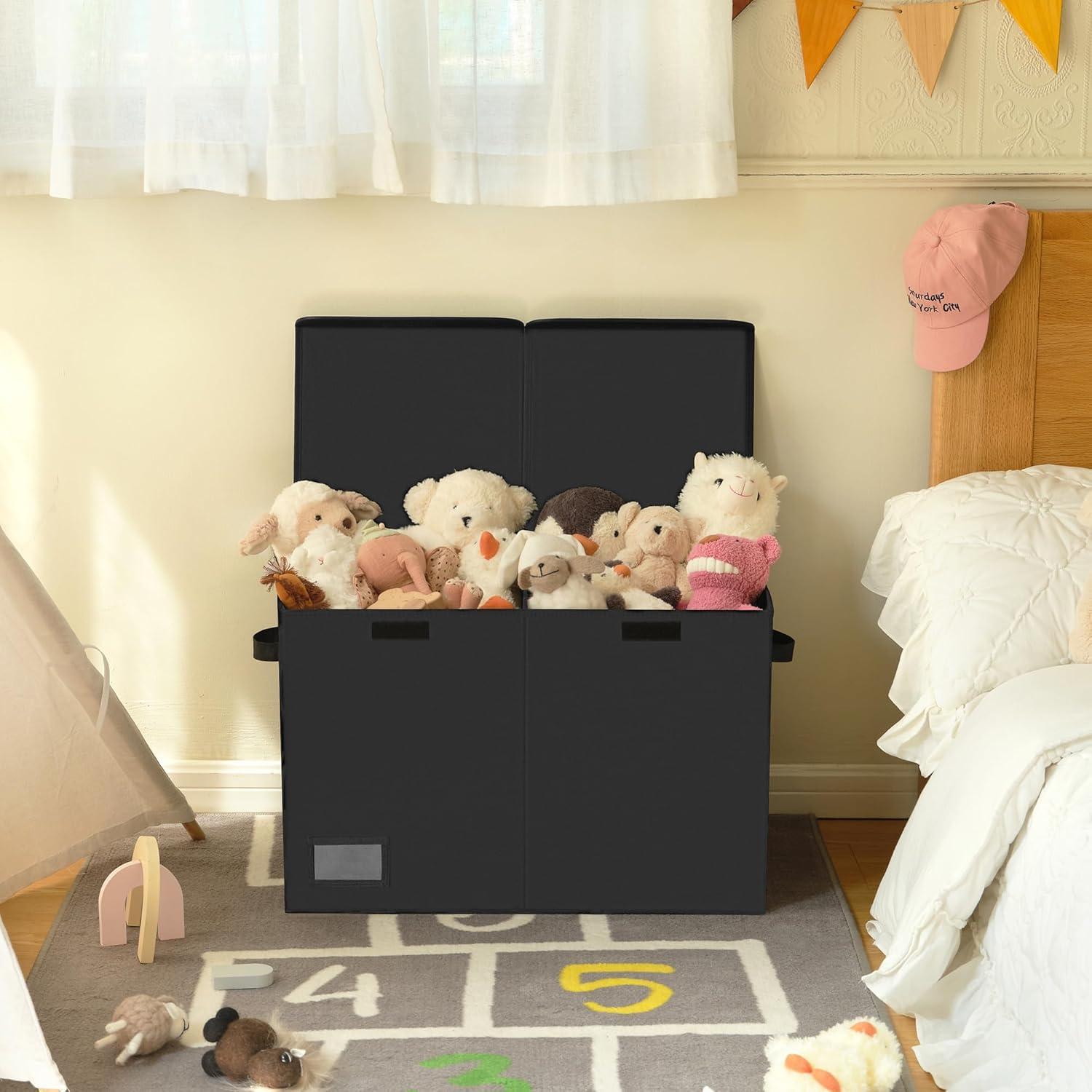 Cofre de Juguetes Plegable GRANNY SAYS 62x32x39 cm Negro