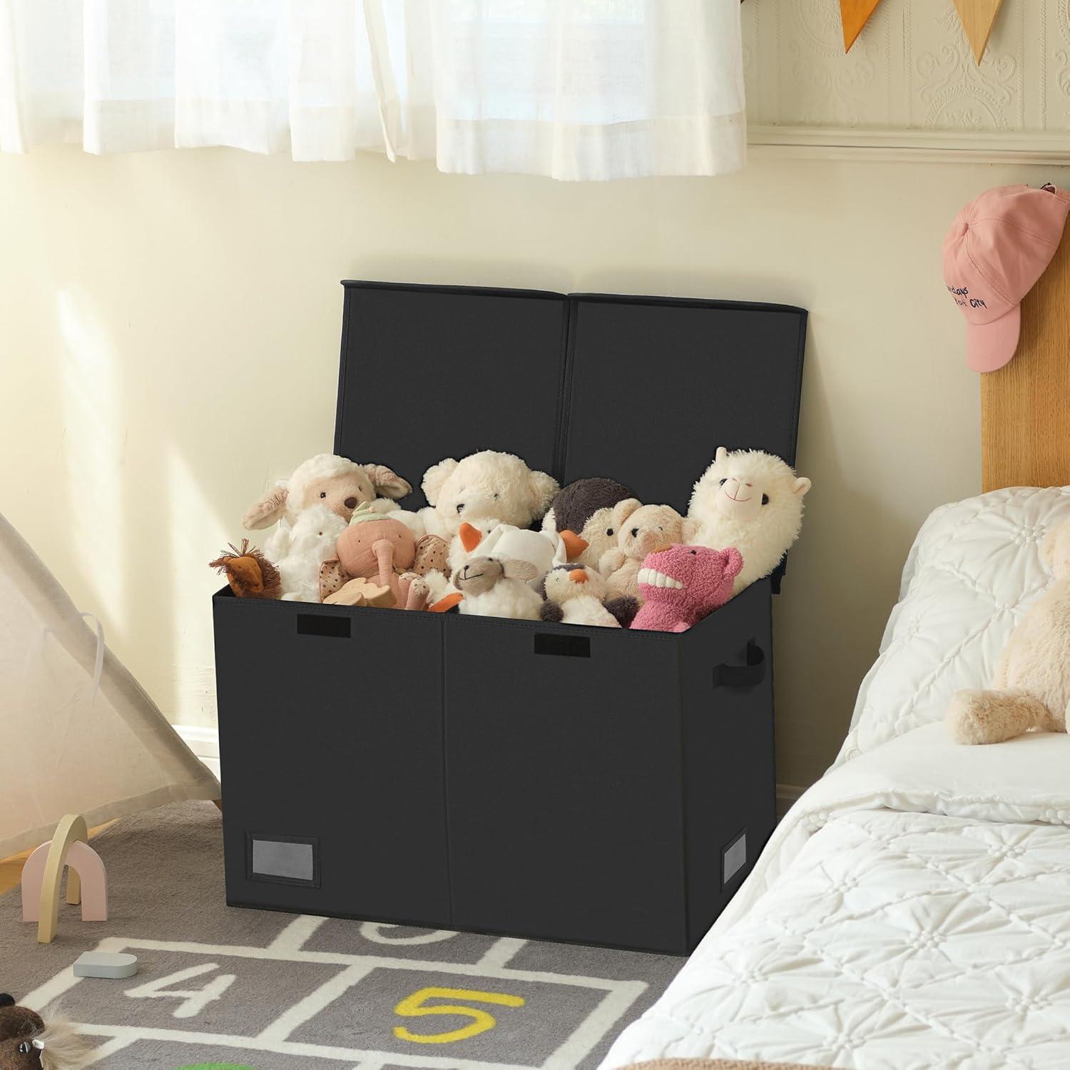 Cofre de Juguetes Plegable GRANNY SAYS 62x32x39 cm Negro