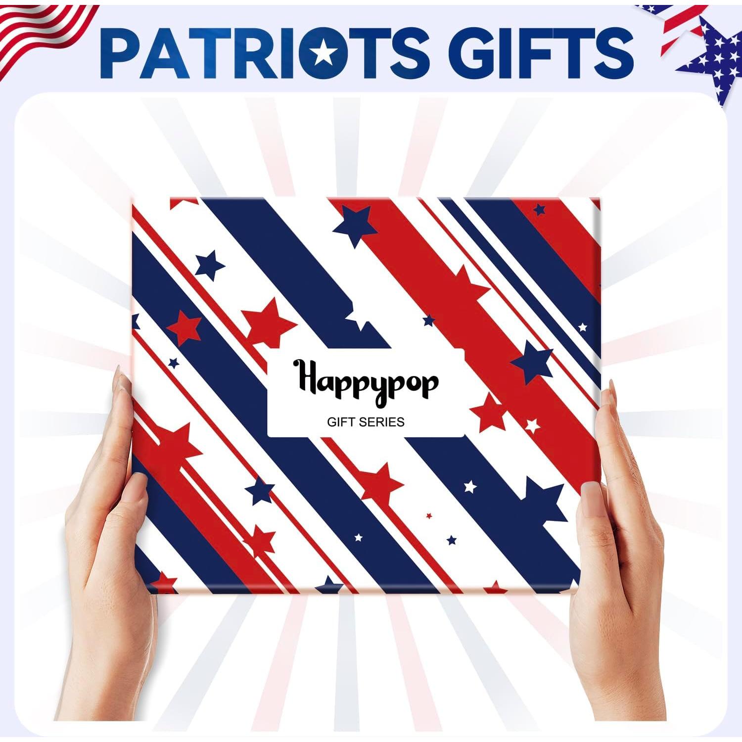 Calcetines Patrióticos HAPPYPOP para Hombres - Bandera Americana