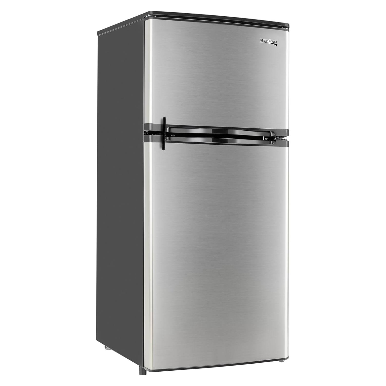 Refrigerador RecPro 4.4 Pies Cúbicos 12V Acero Inoxidable