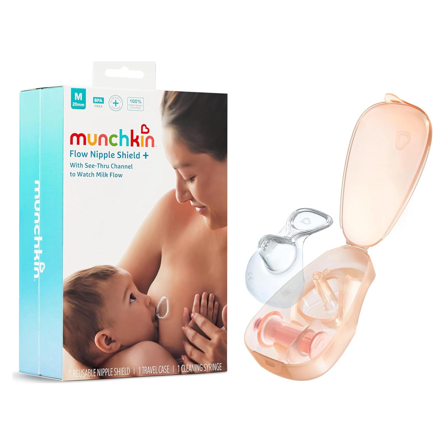 Escudo de Pezón Munchkin Flow + 20mm Silicona Transparente