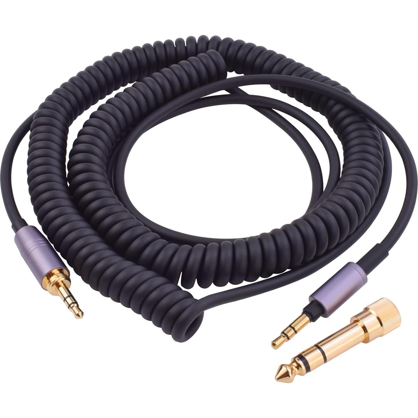Cable de auriculares enrollado Asobilor 1.49m a 4.27m 3.5mm