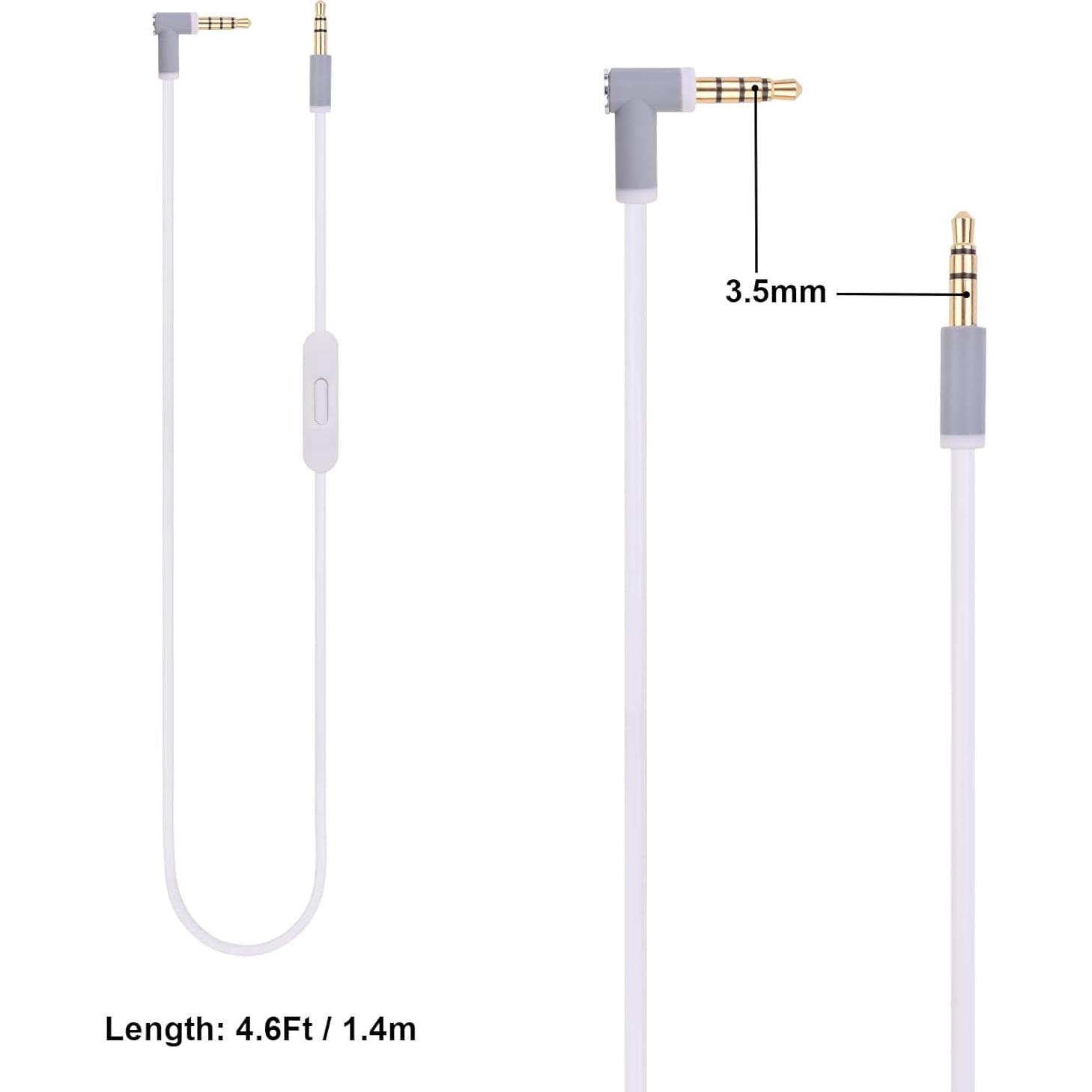 Cable de audio de reemplazo Hizsoaor 1.4m con micrófono y control