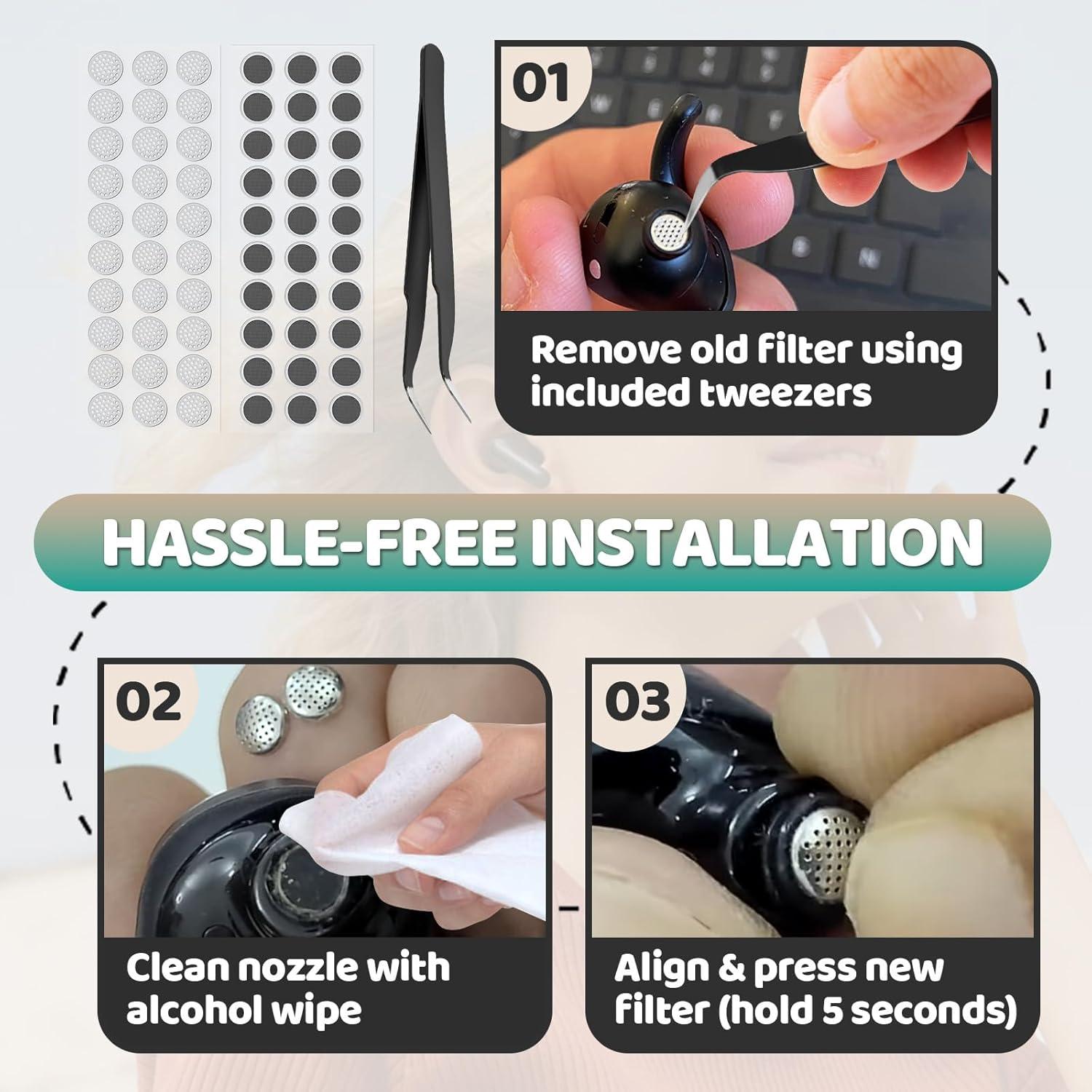 Kit de 60 Filtros de Polvo para Auriculares Gfdoso - Compatible con Beats