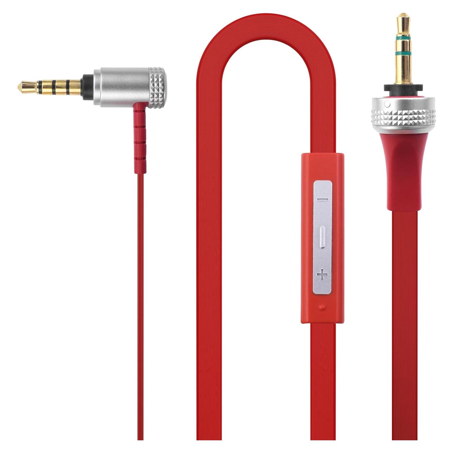 Cable de Audio 3.5mm Gneinour con Micrófono 1.2m Rojo
