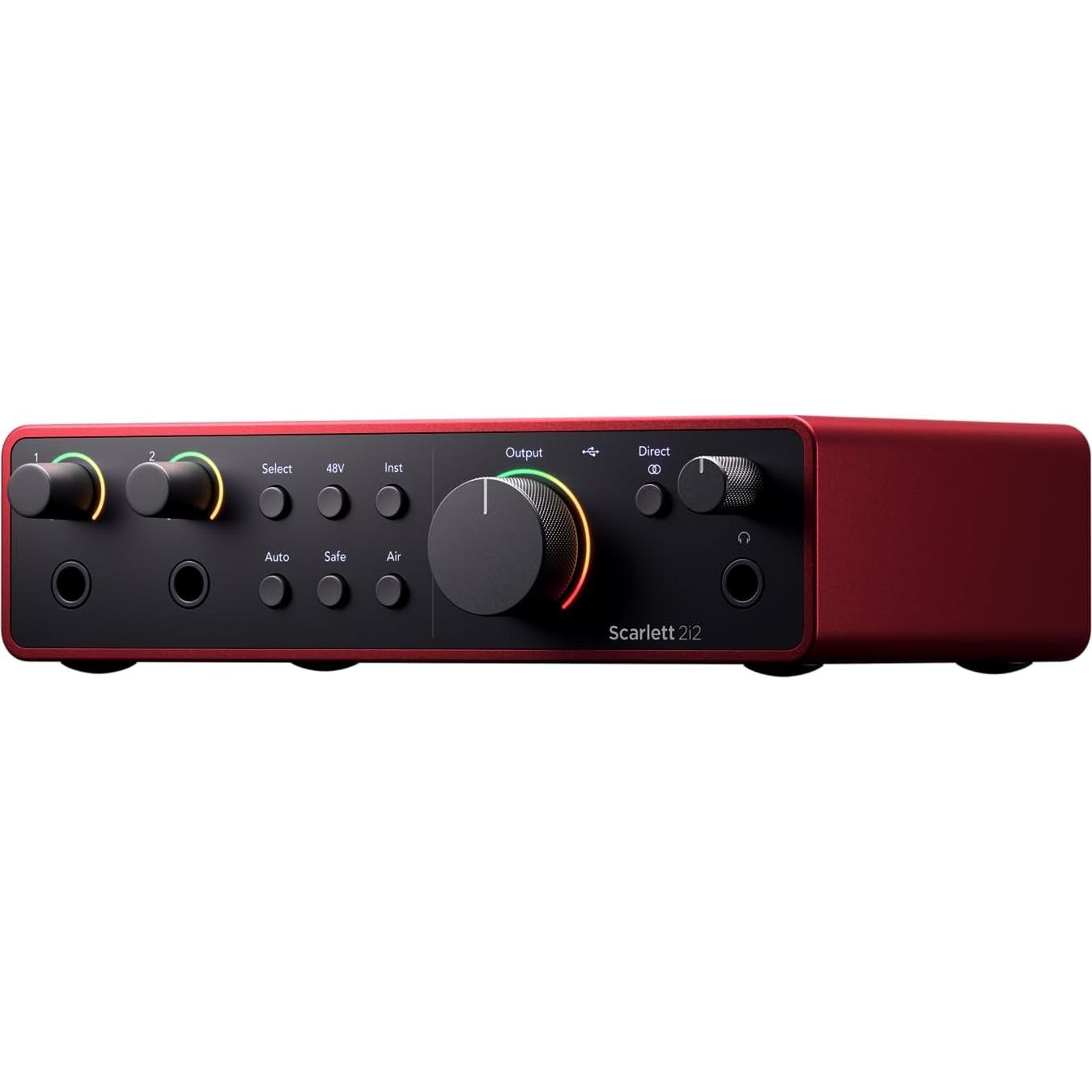 Focusrite Scarlett 2i2 Studio 4ta Gen - Interfaz USB-C + Micrófono CM25 MkIII