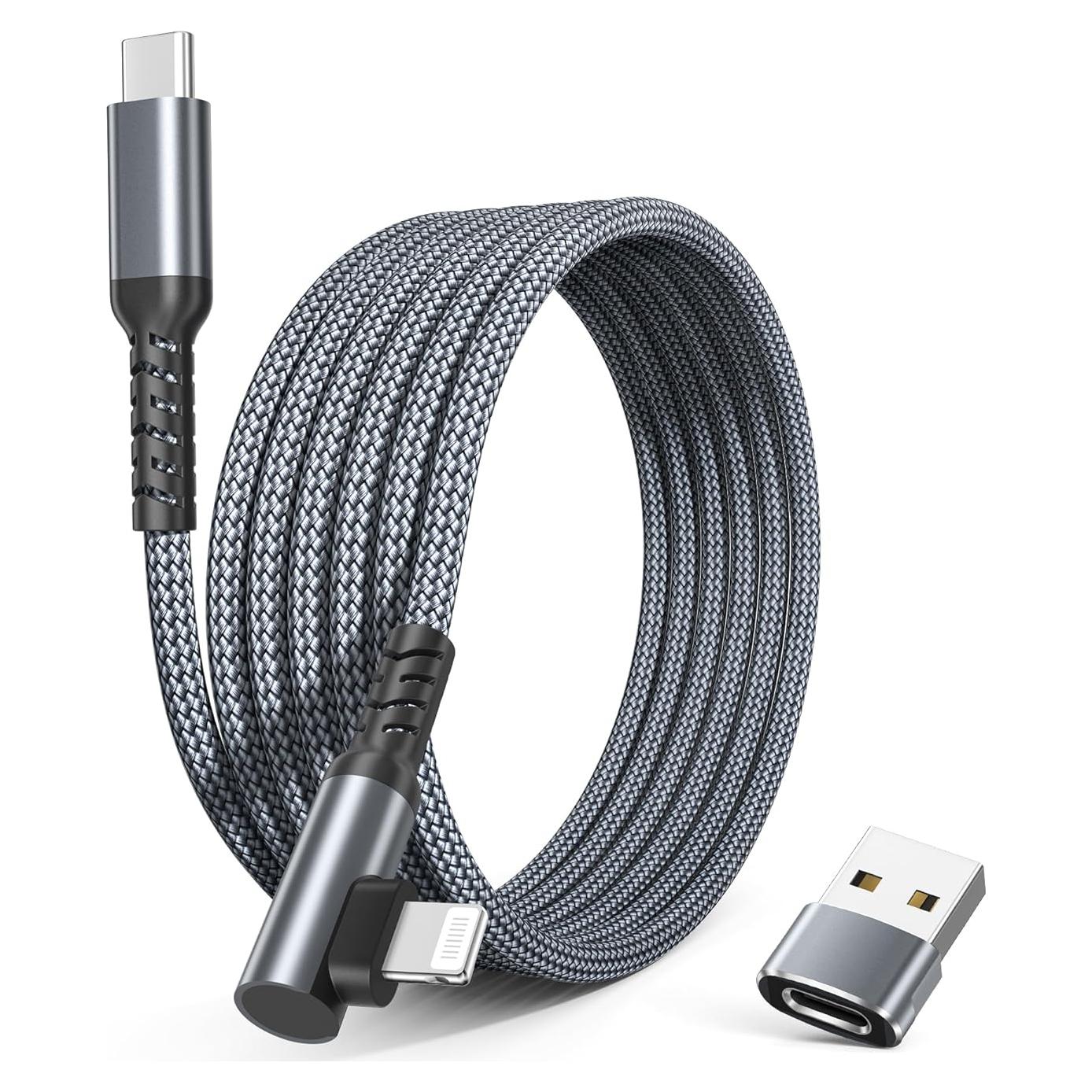 Cable de Carga Rápida USB-C a Lightning Basesailor 1m Gris