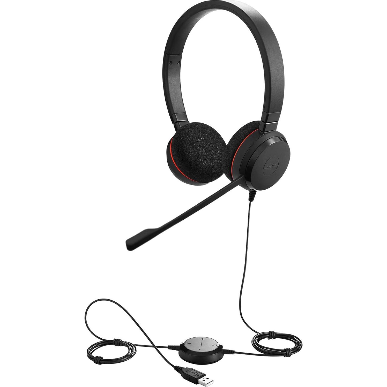 Auricular Estéreo Jabra Evolve 20SE USB-C con Cancelación de Ruido