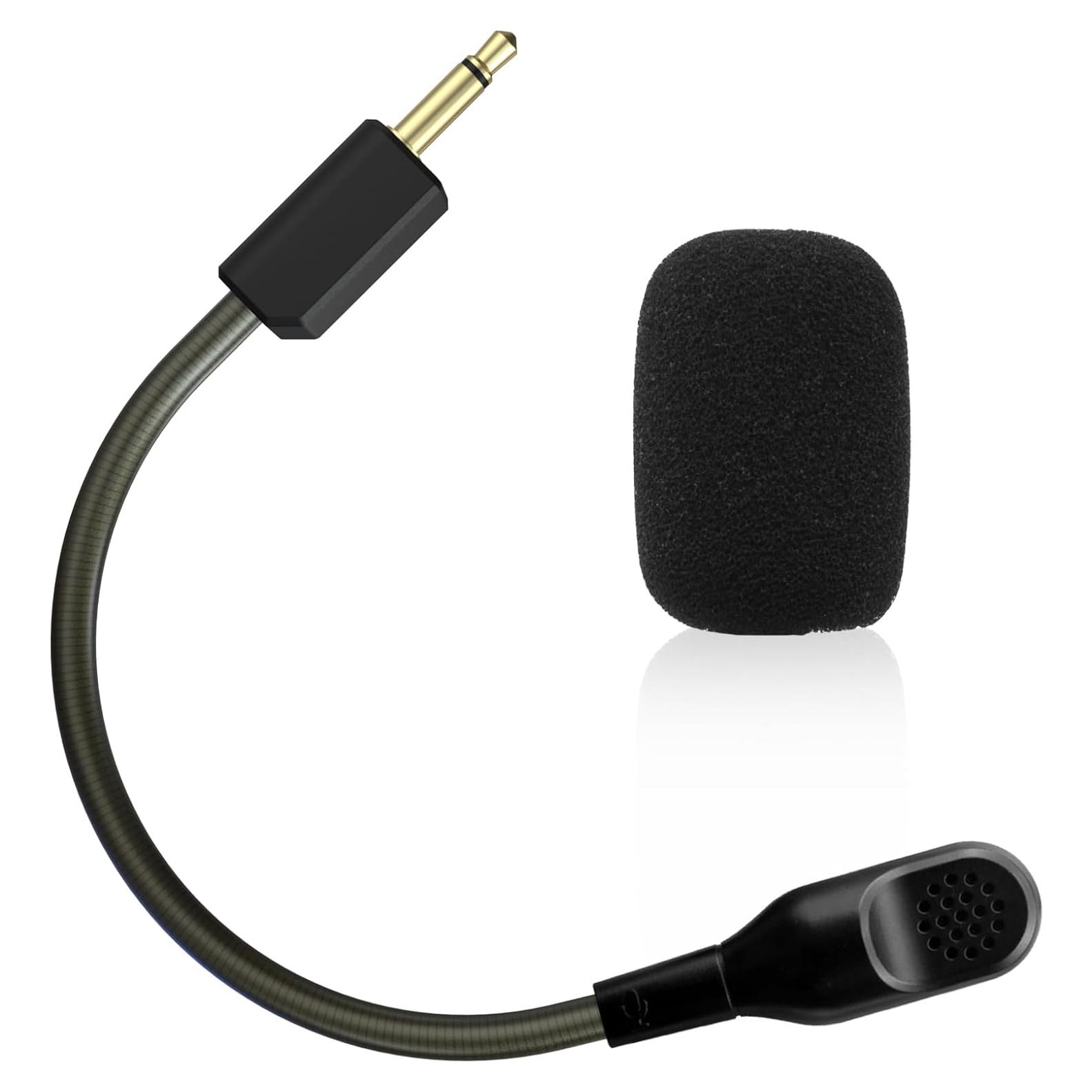 Blackshark V2 Replacement Microphone for Razer BlackShark V2, V2 Pro, V2 SE Wireless Gaming Headset Detachable 3.5mm Game Boom Noise Cancelling for PS4 Pro PS5 Xbox One X PC Gaming Headsets with Foam