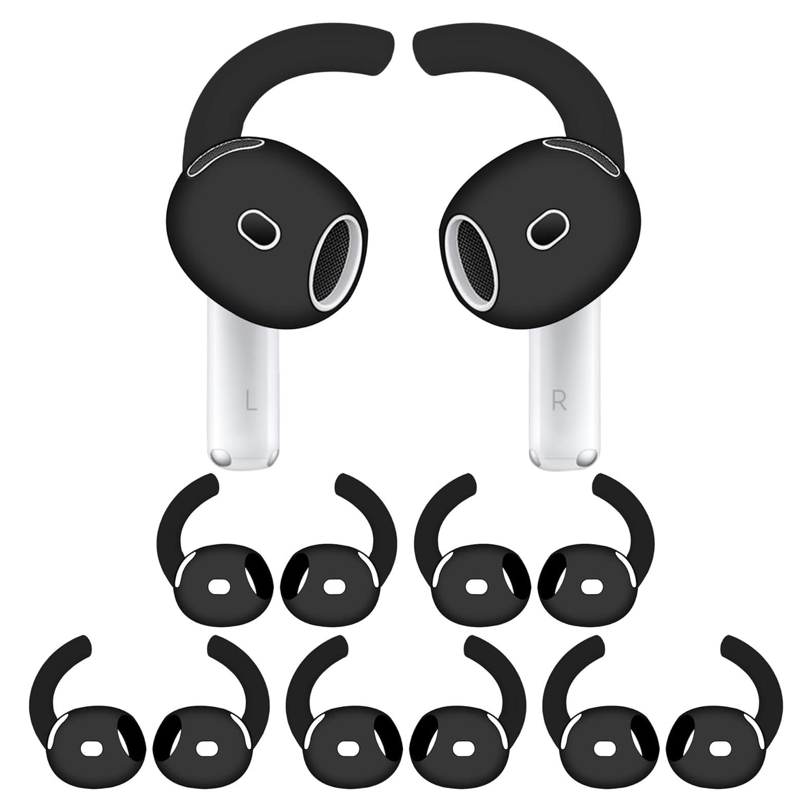 Ganchos para Orejas AirPods 4 IiEXCEL - Silicona Ergonómica Negro