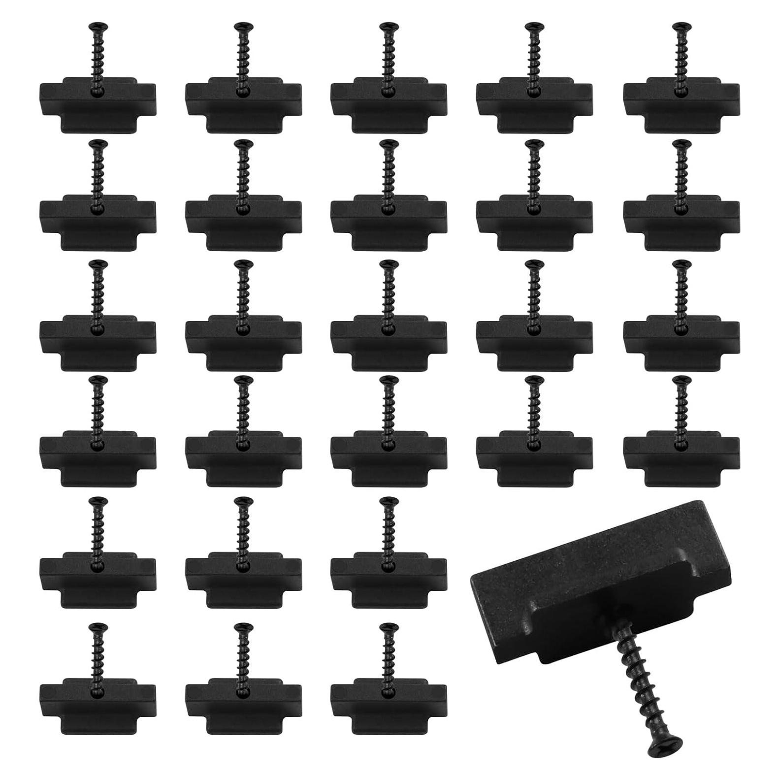 Clips de Sujetadores Ocultos Polifish 50Pcs Nylon Negro