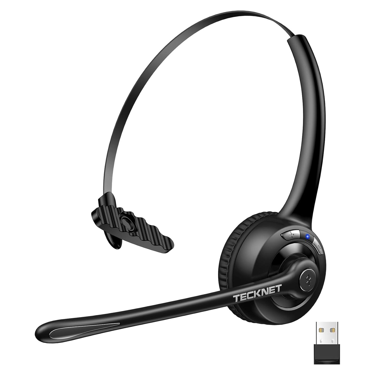Auriculares Inalámbricos TECKNET HS004 Bluetooth 5.2 con Micrófono