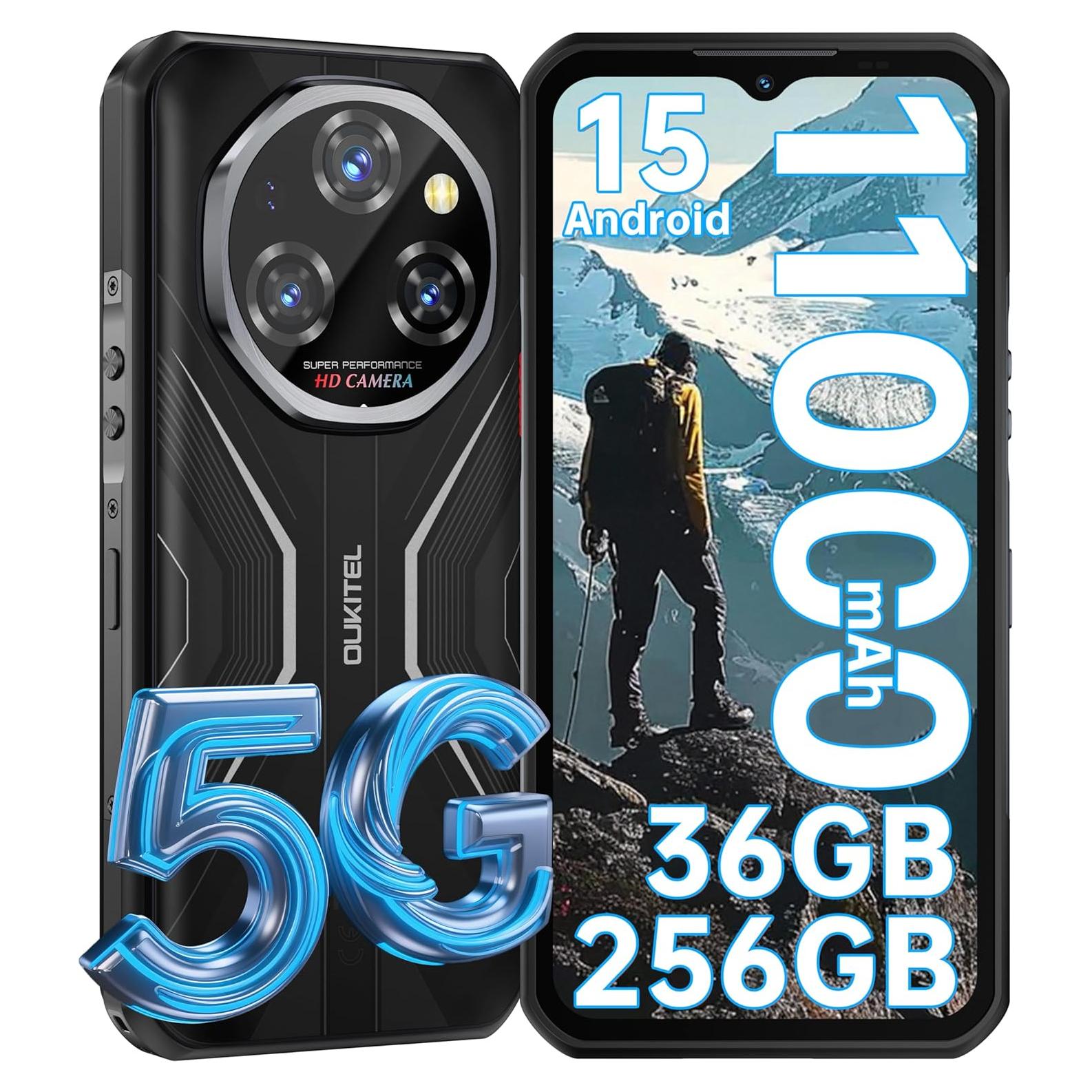 OUKITEL WP55 5G Teléfono Resistente 11000mAh 36GB+256GB