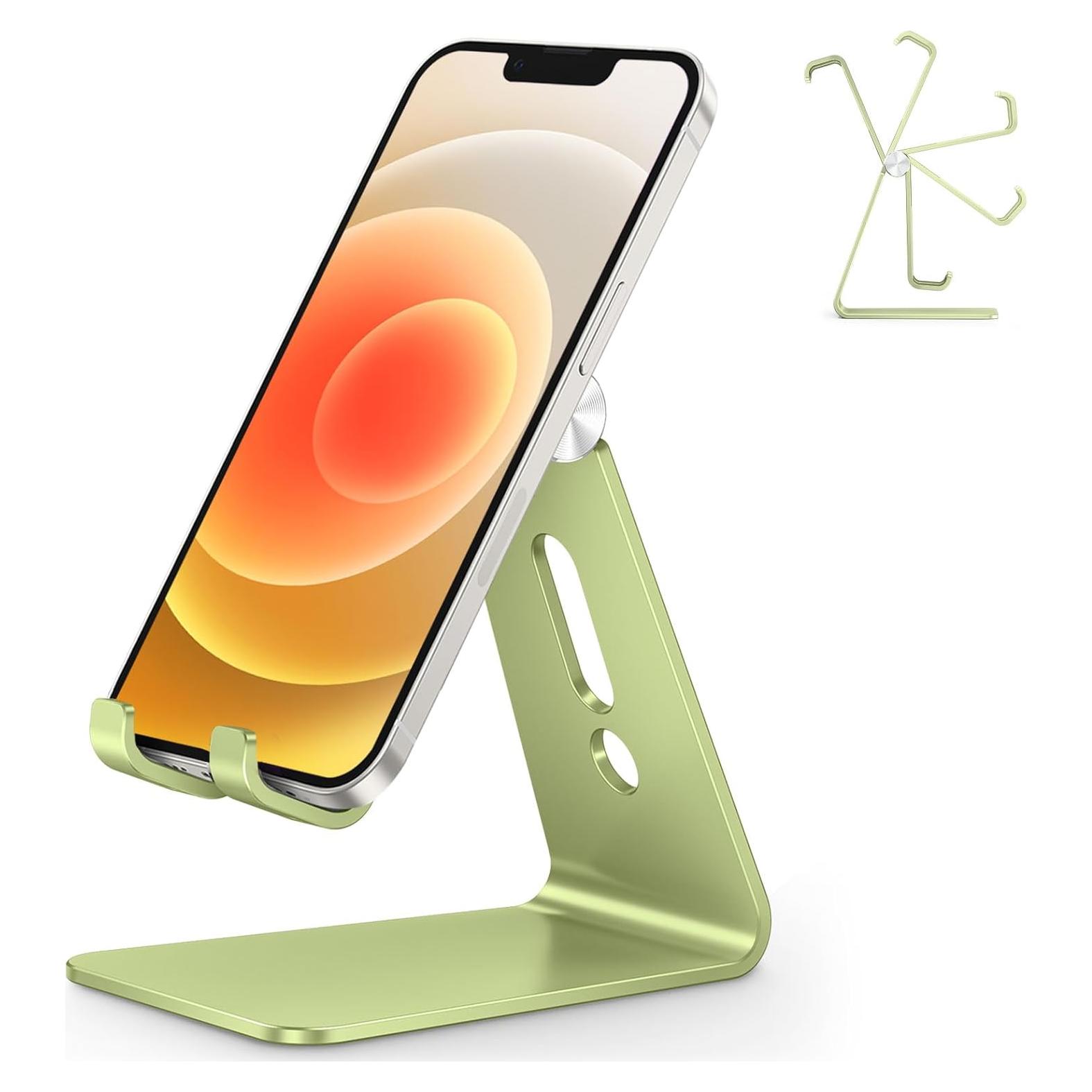 Soporte Ajustable para Teléfono OMOTON C2 Aluminio Verde