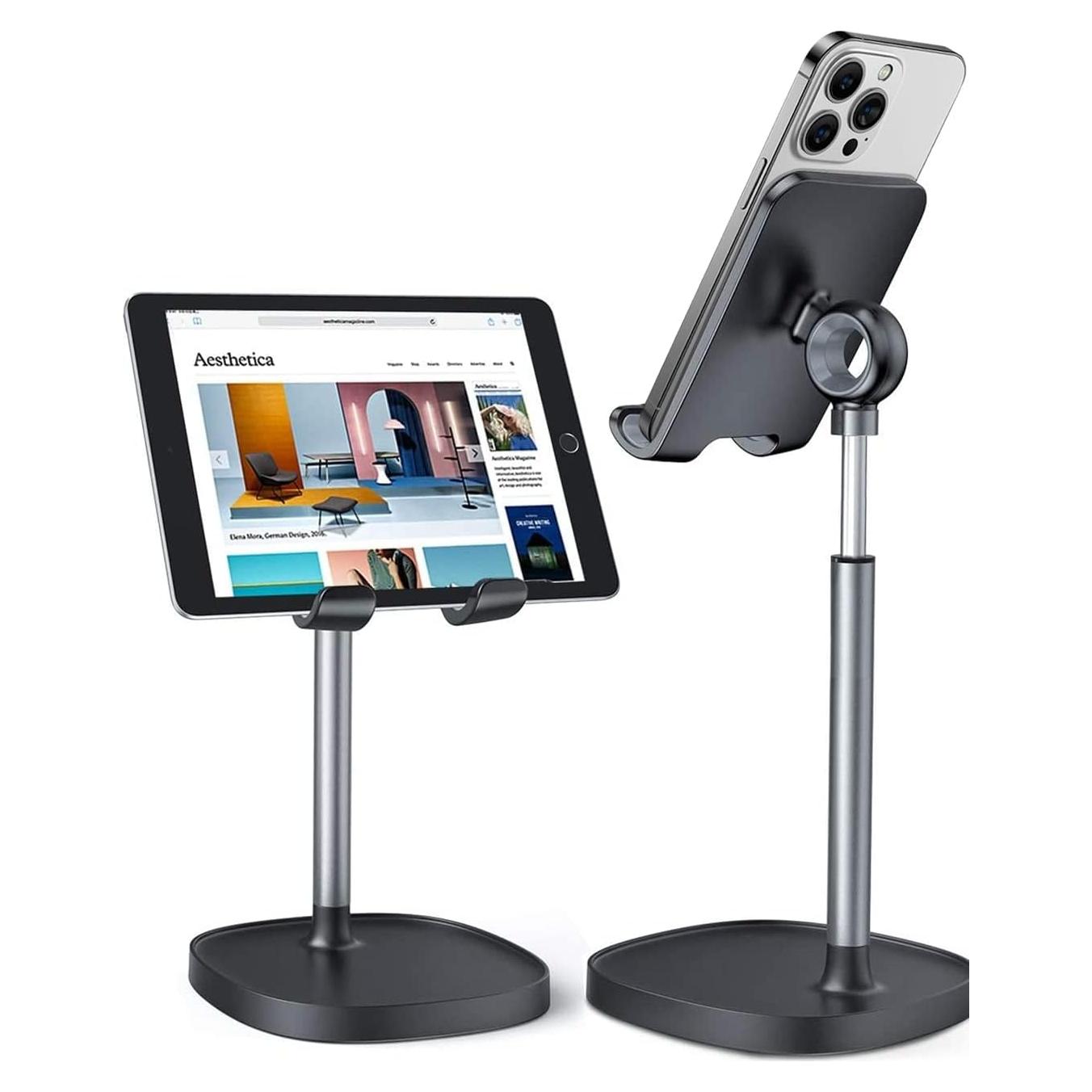 Soporte para Teléfono Ajustable LISEN Negro para Escritorio